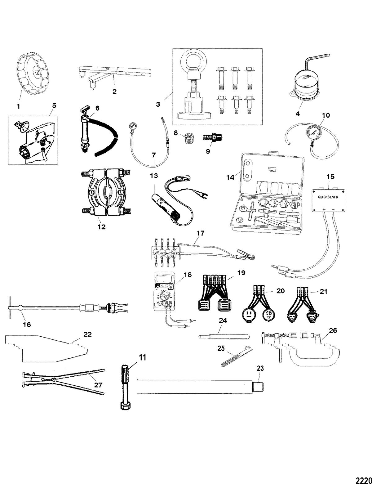 MERCURY/MARINER 75/90 (4-STROKE) Tools 1