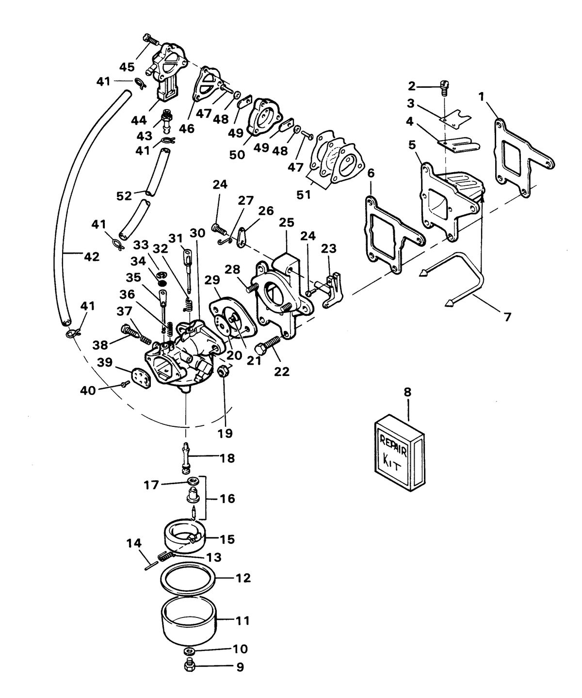CHRYSLER 6 HP SPECIAL FUEL SYSTEM