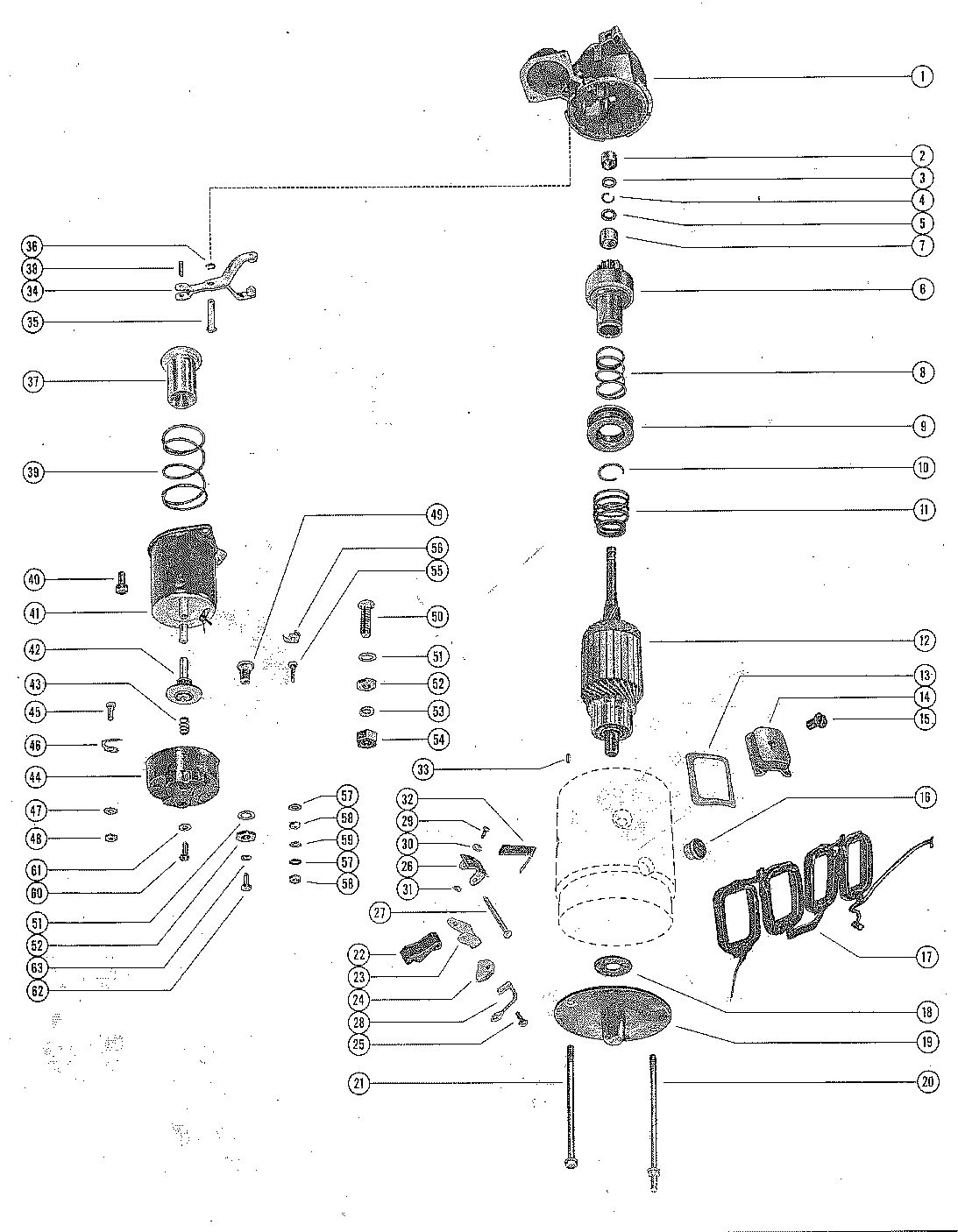 MERCRUISER 225 ENGINE STARTER MOTOR ASSEMBLY