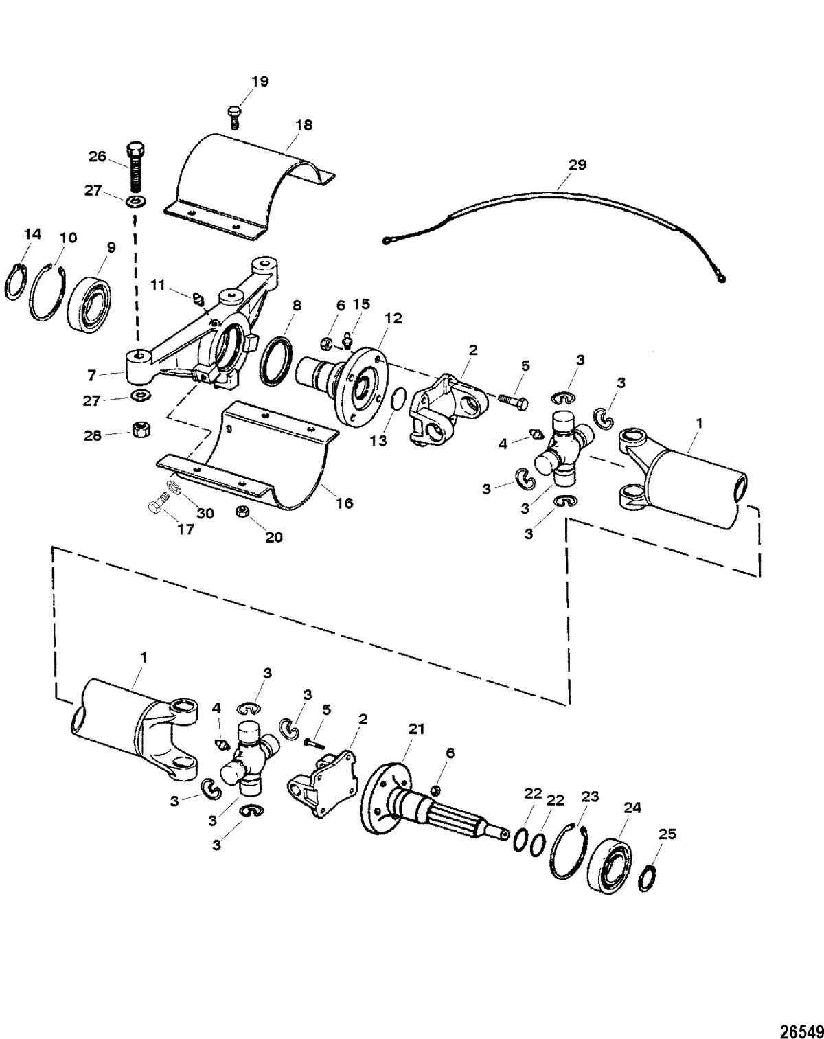 RACE STERNDRIVE 525 SC - GEN VI Driveshaft Extension Components(Bravo Models)