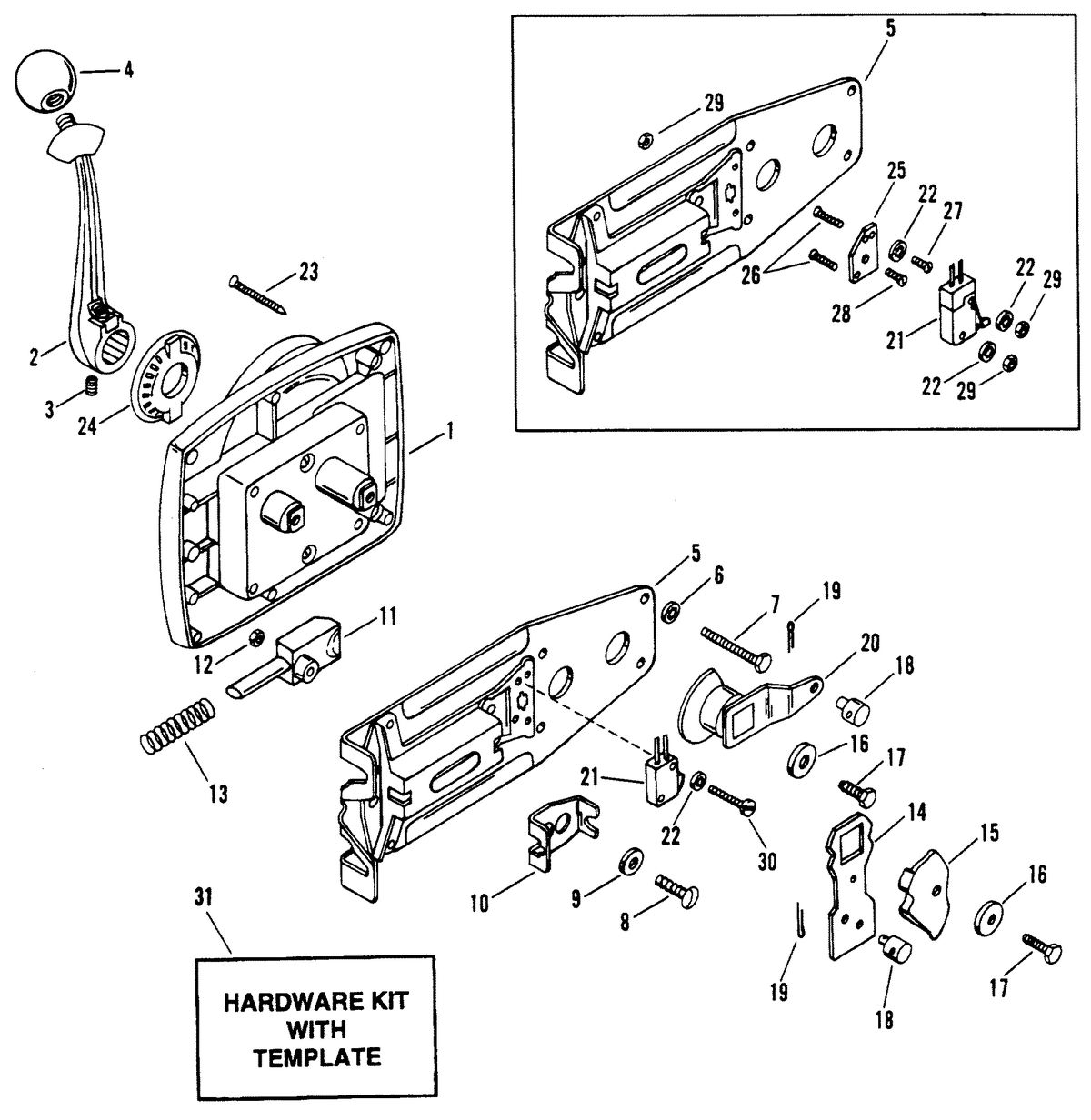 SPORTJET SPORT JET 120 REMOTE CONTROL ASSEMBLY
