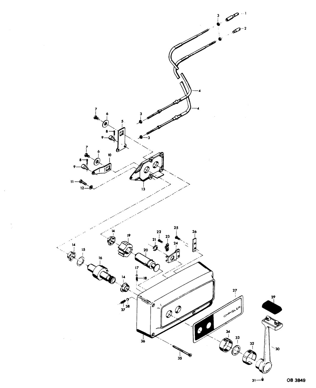CHRYSLER 55 H.P. REMOTE CONTROL