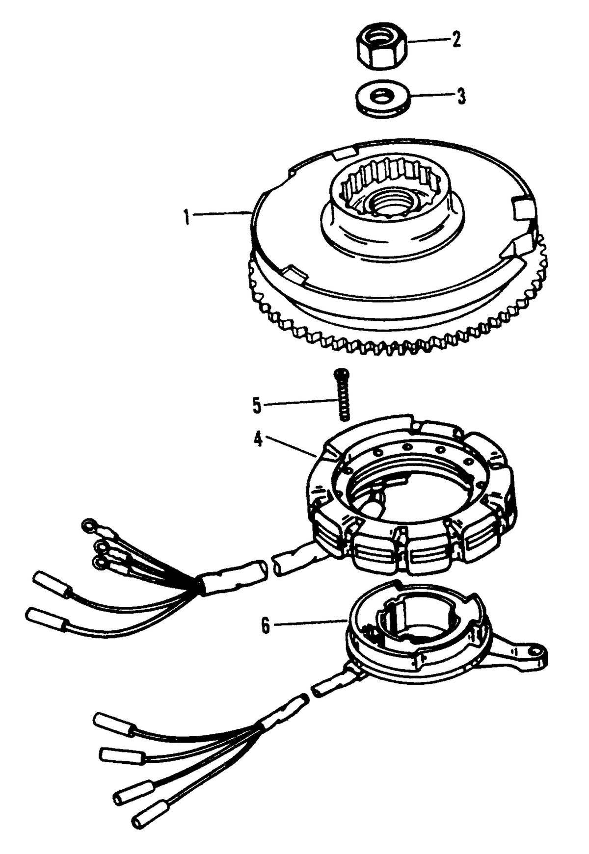 MERCURY/MARINER 50/55/60 HP JET 45 FLYWHEEL (55)