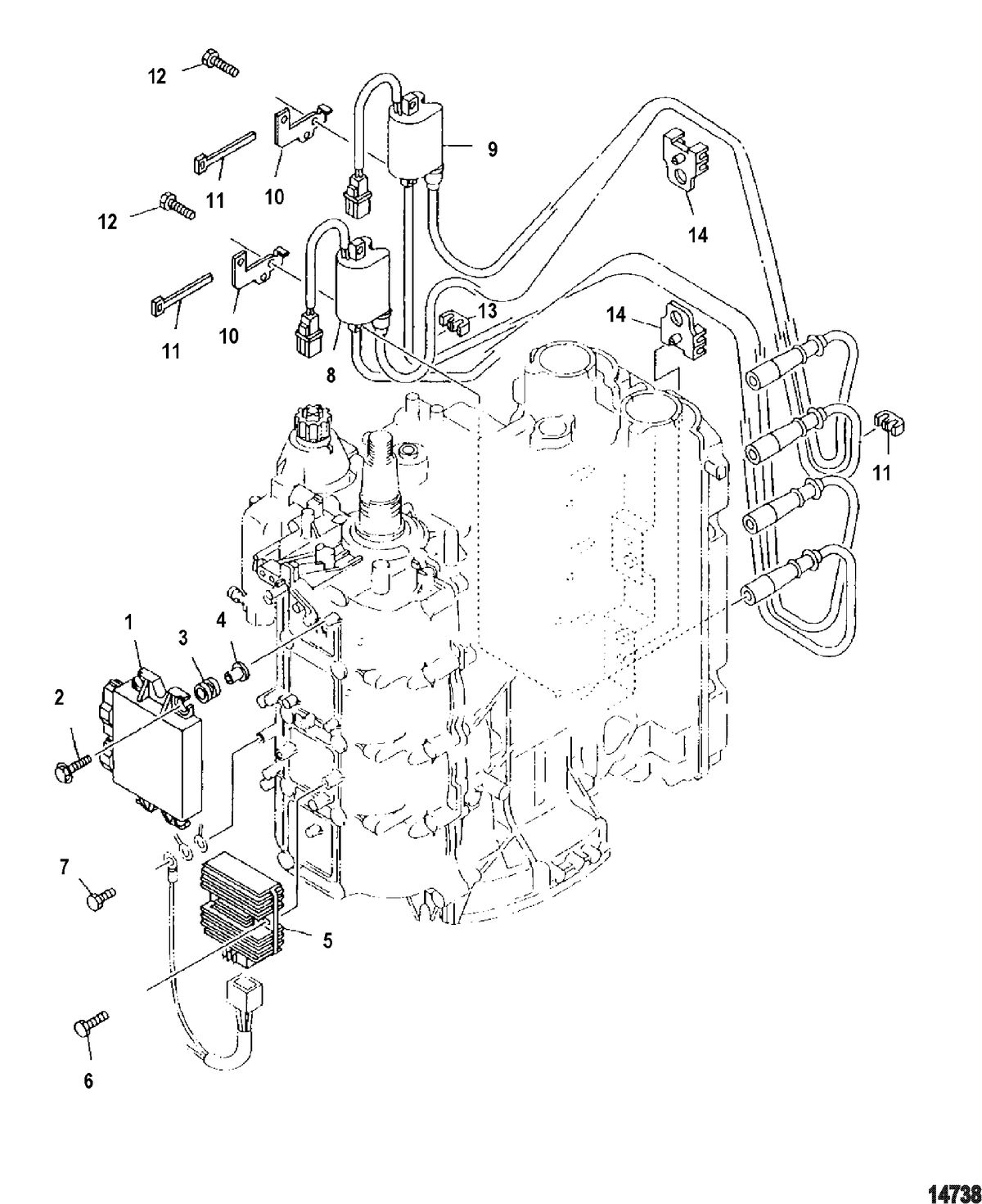 MERCURY/MARINER 115 EFI (4-STROKE) Ignition Components