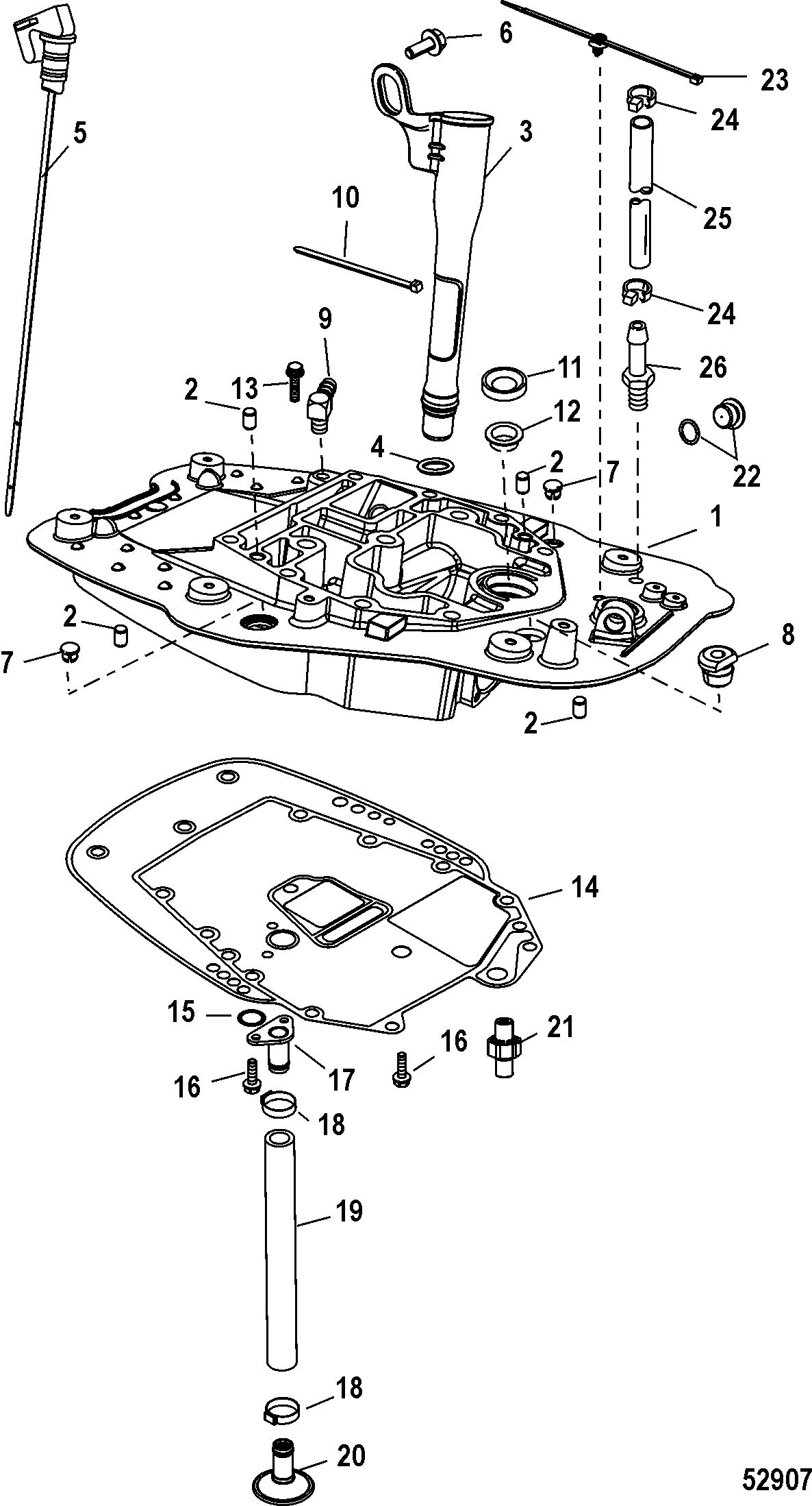 RACE OUTBOARD FORMULA 60 - 4 CYLINDER 4-STROKE Adaptor Plate