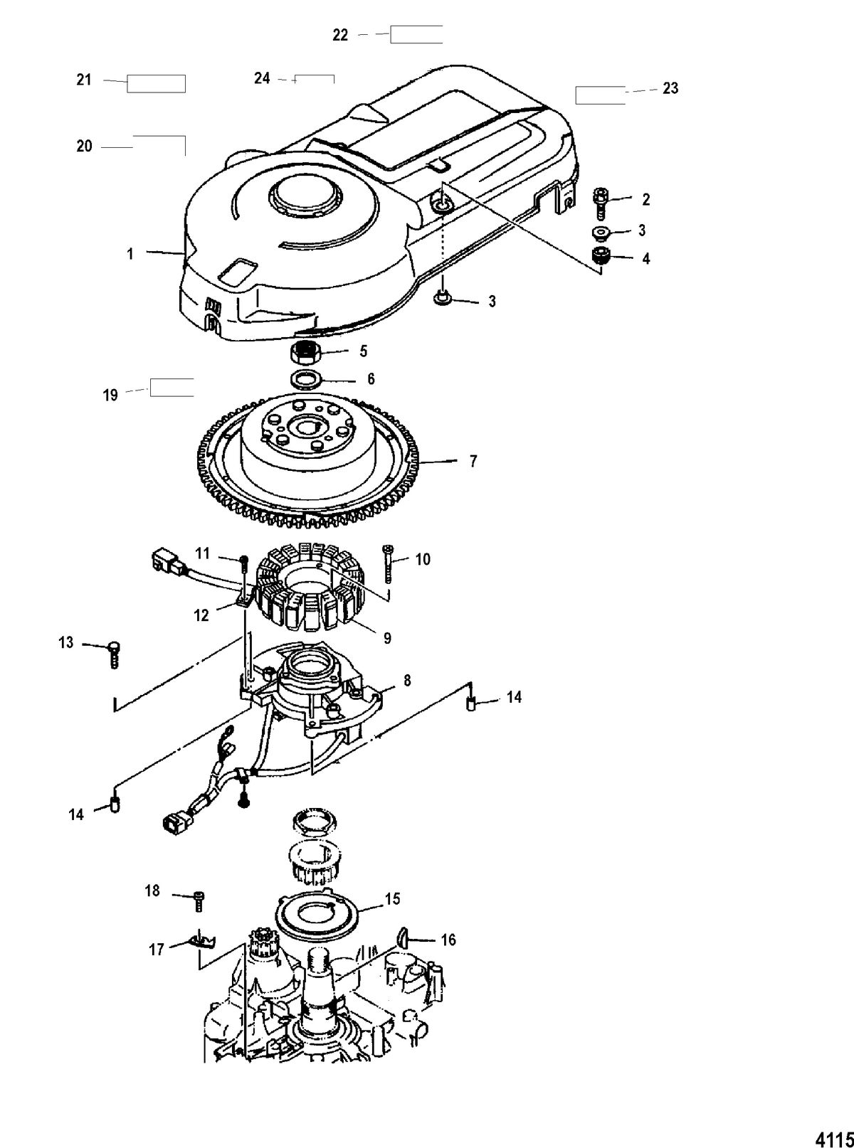 MERCURY/MARINER 115 EFI (4-STROKE) Flywheel