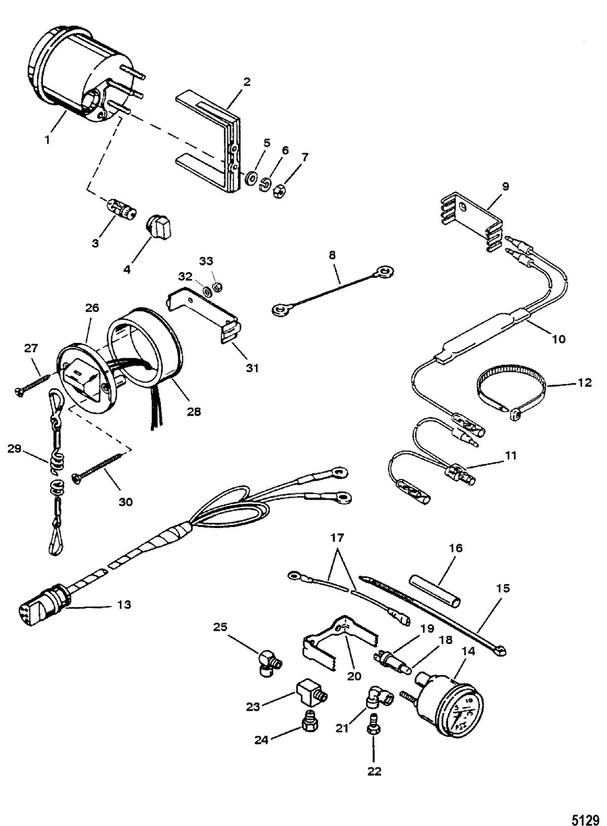 RACE OUTBOARD 2.5L/2.5L OFFSHORE EFI Instrumentation