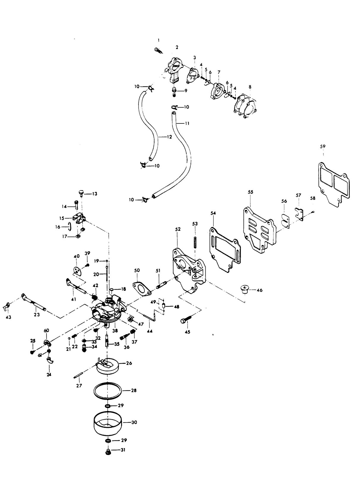 CHRYSLER 6 H.P. FUEL SYSTEM
