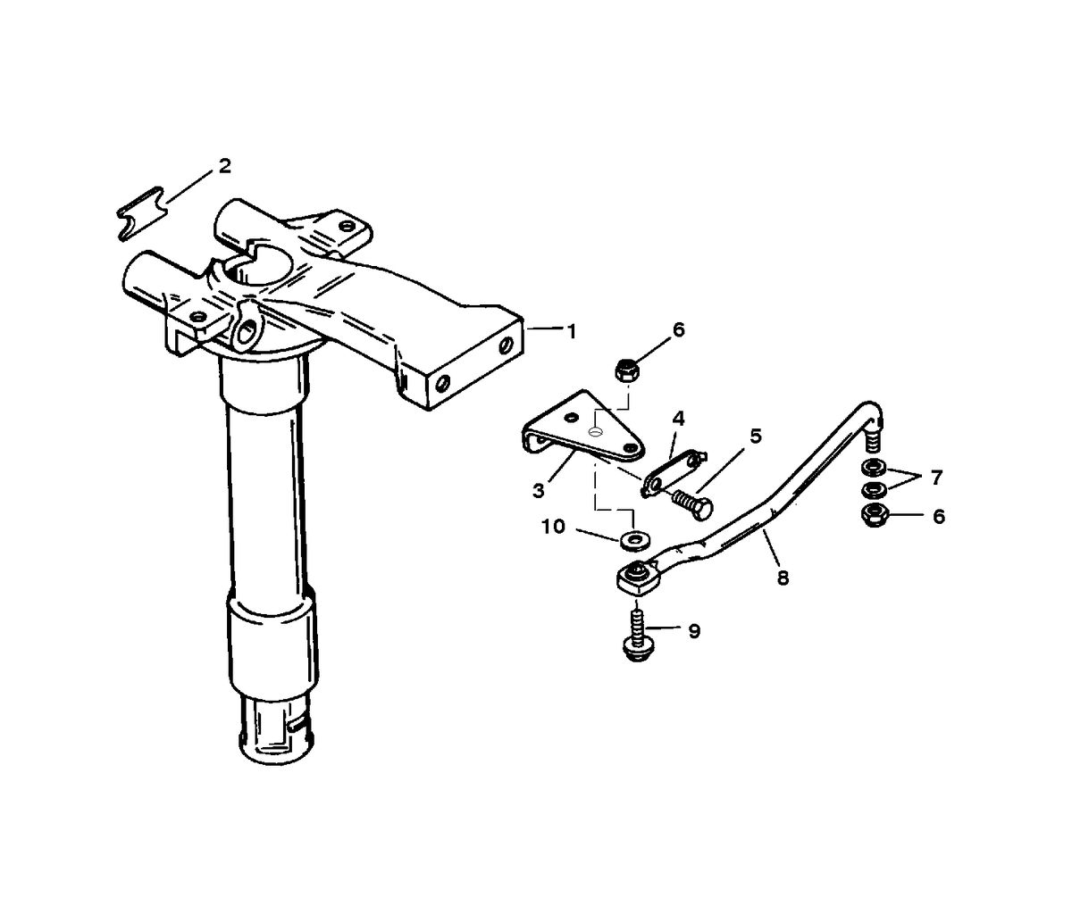 FORCE 40/50 H.P. SWIVEL TUBE