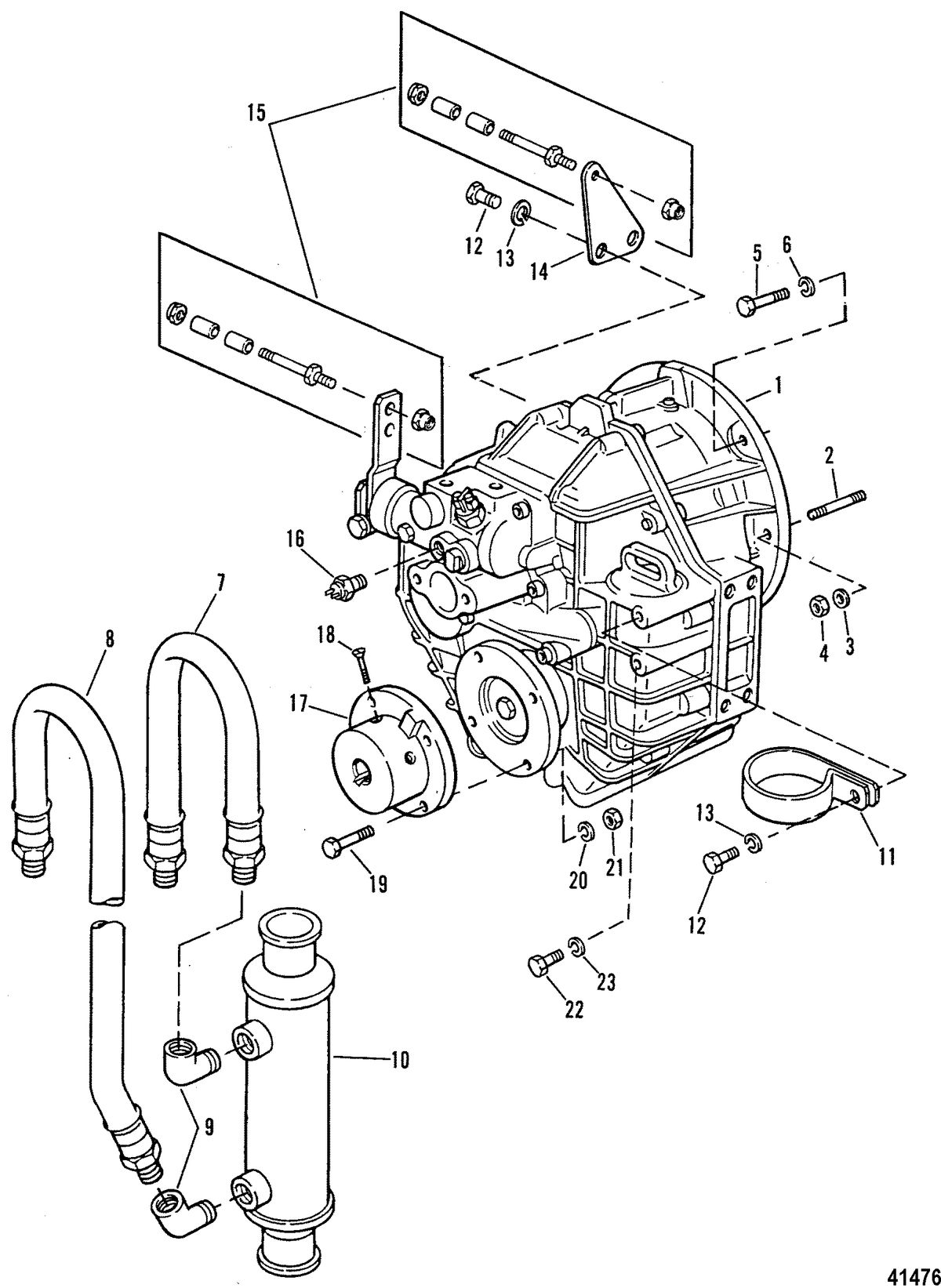 MERCRUISER 7.4L TRANSMISSION W/HURTH (G.M.) Transmission and Related Parts