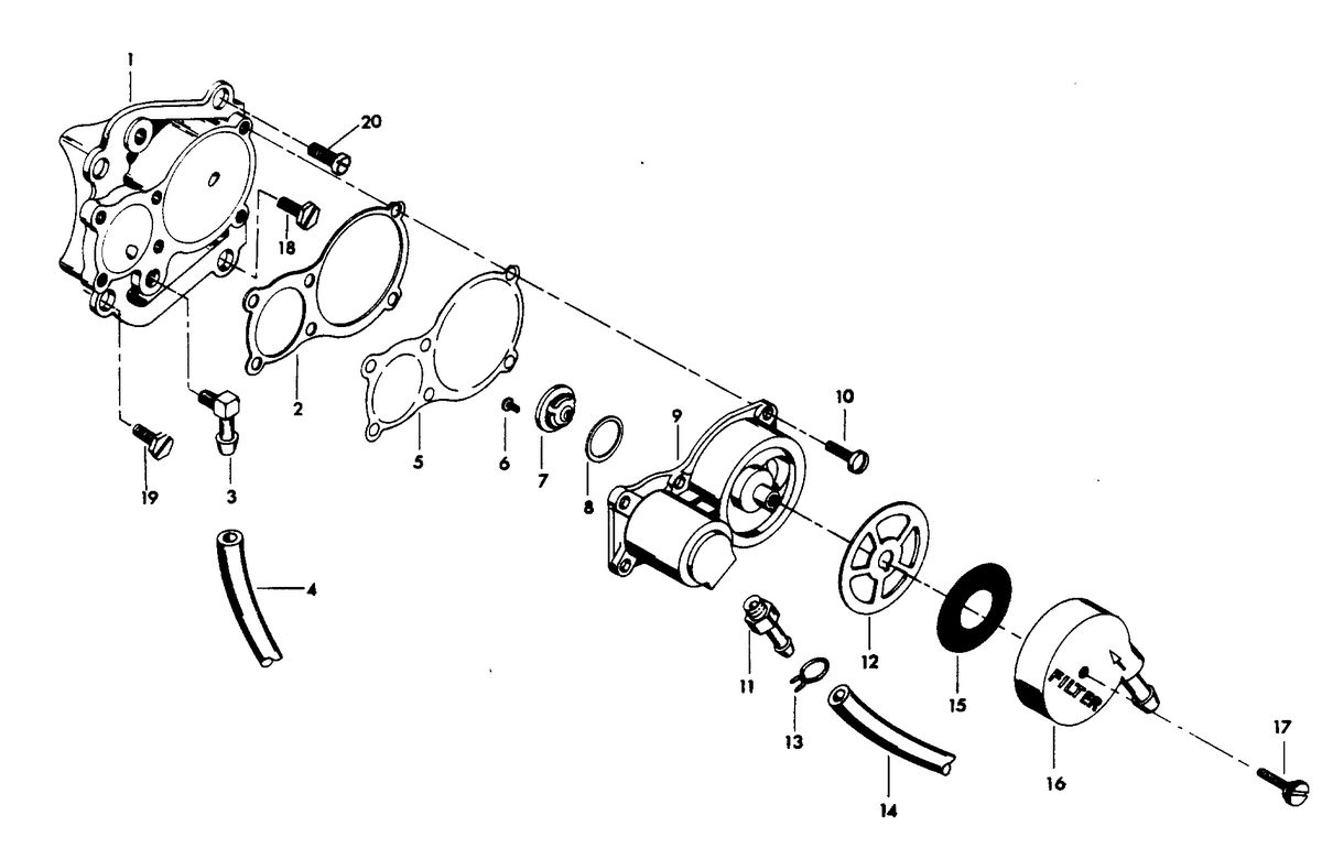 CHRYSLER 45 H.P. FUEL PUMP