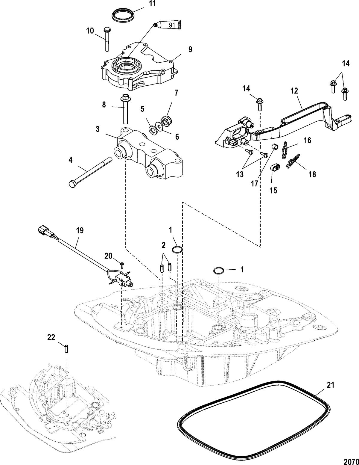 MERCURY/MARINER 115 EFI (4-STROKE) Oil Pump