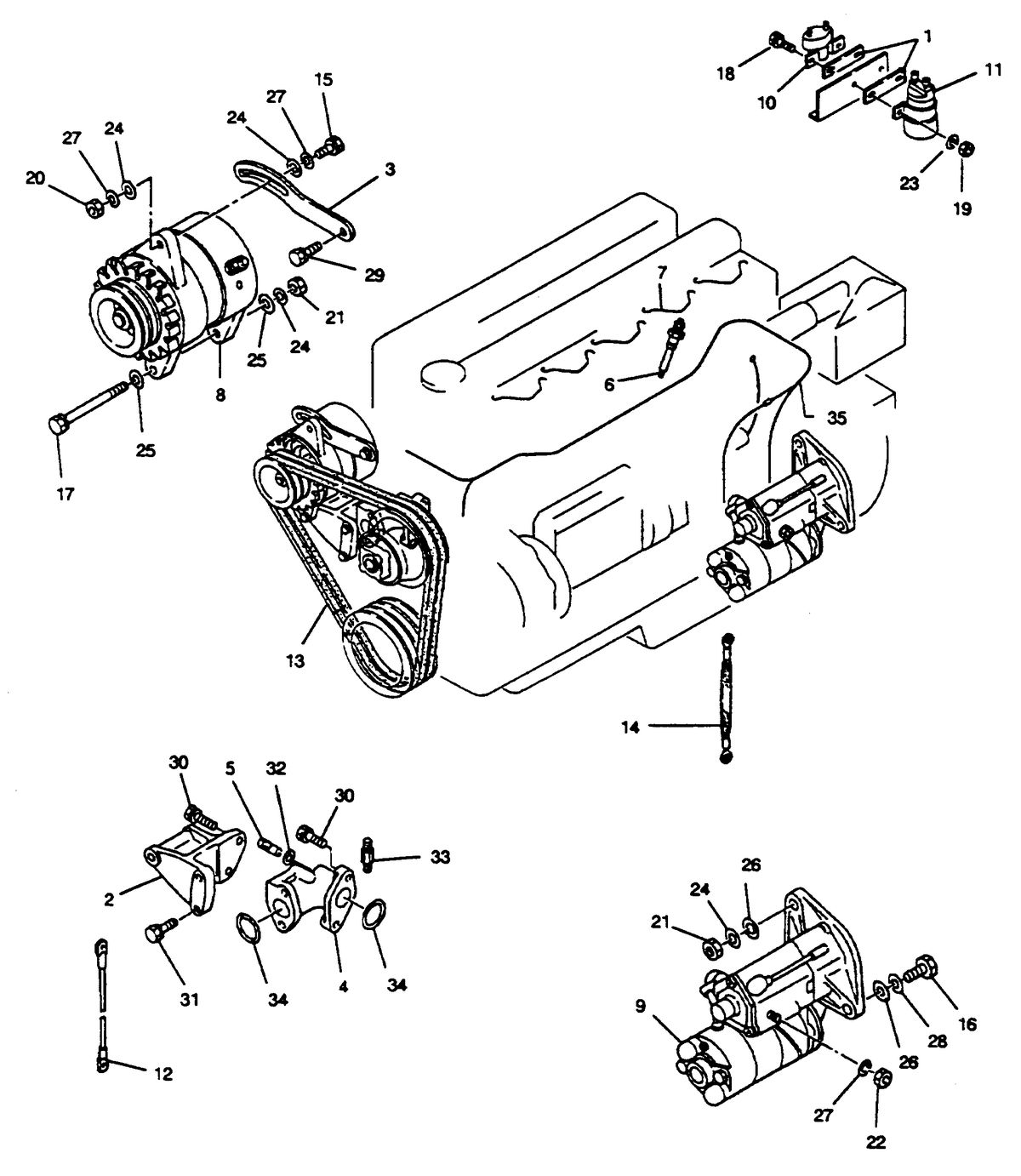 MERCRUISER HINO DIESEL 250 H.P. ELECTRICAL PARTS
