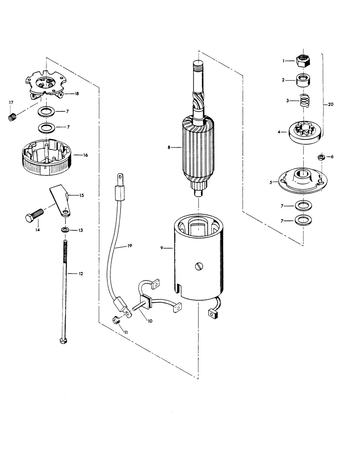 CHRYSLER 85 H.P. STARTER
