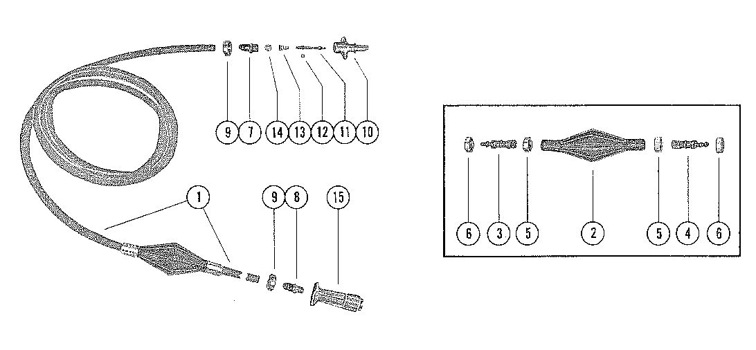 MARINER 90 HORSEPOWER FUEL LINE ASSEMBLY (8' AND 12')