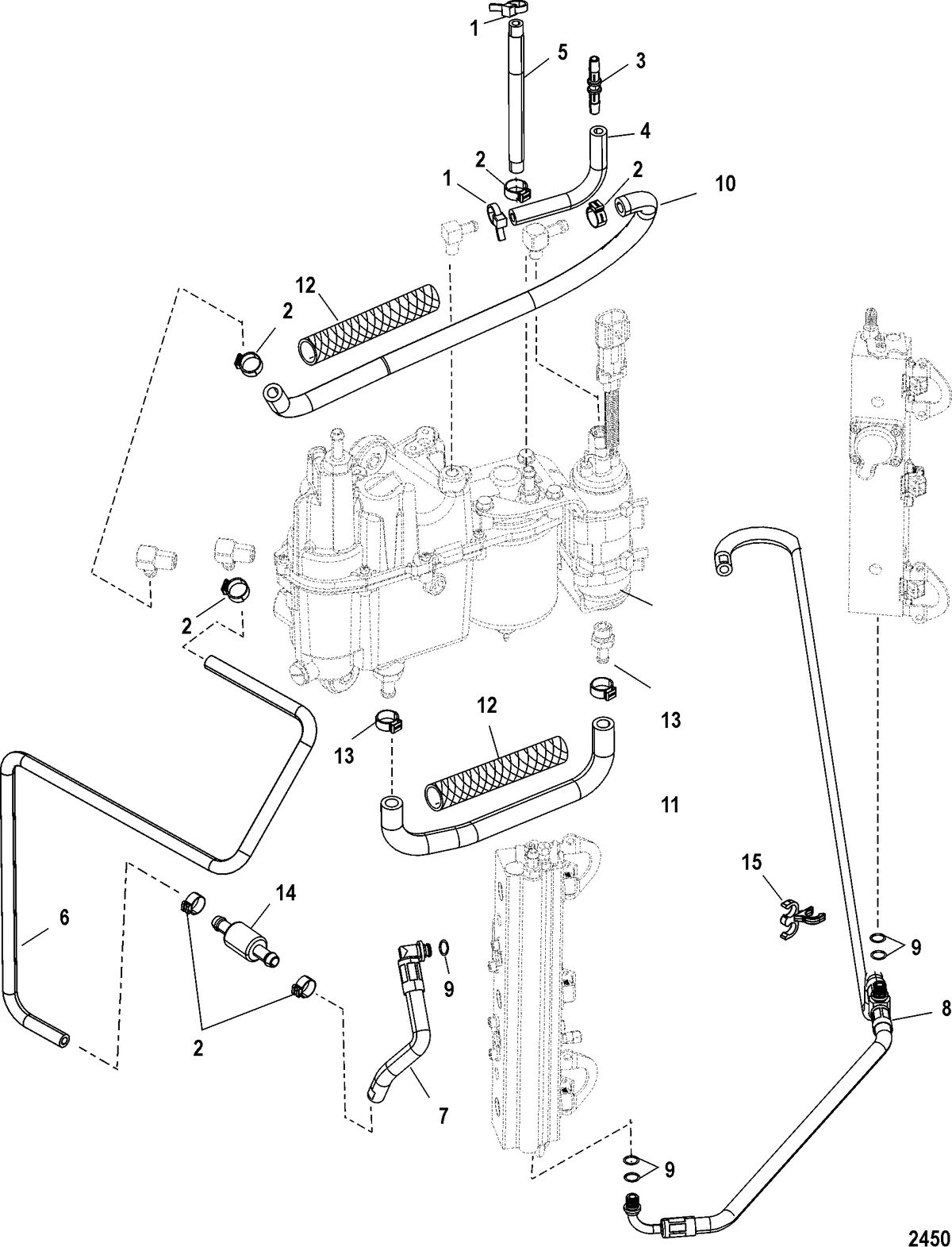 RACE OUTBOARD 2.5XS DFI (2.5L) Fuel Hoses