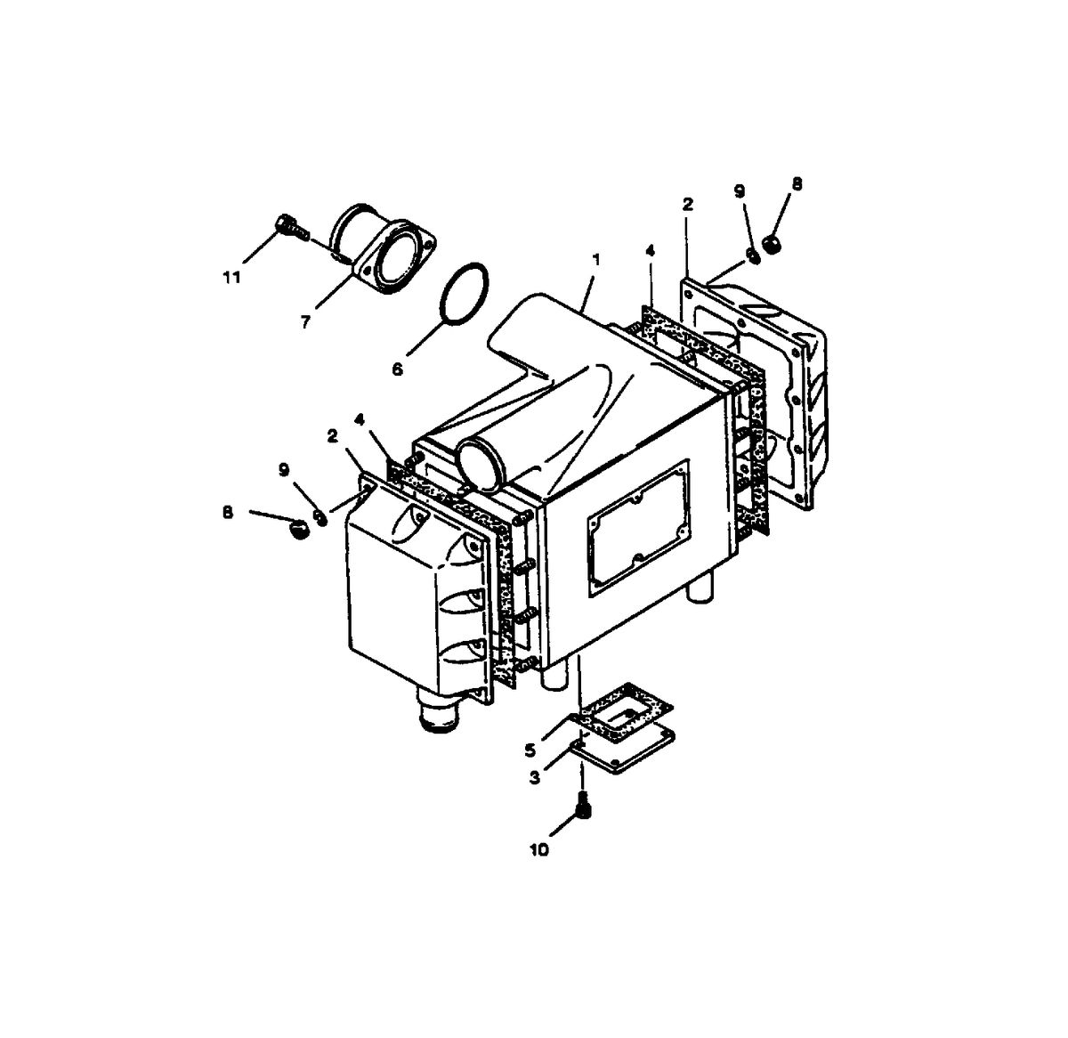 MERCRUISER HINO 175/220 INTERCOOLER ASSEMBLY (833001041)