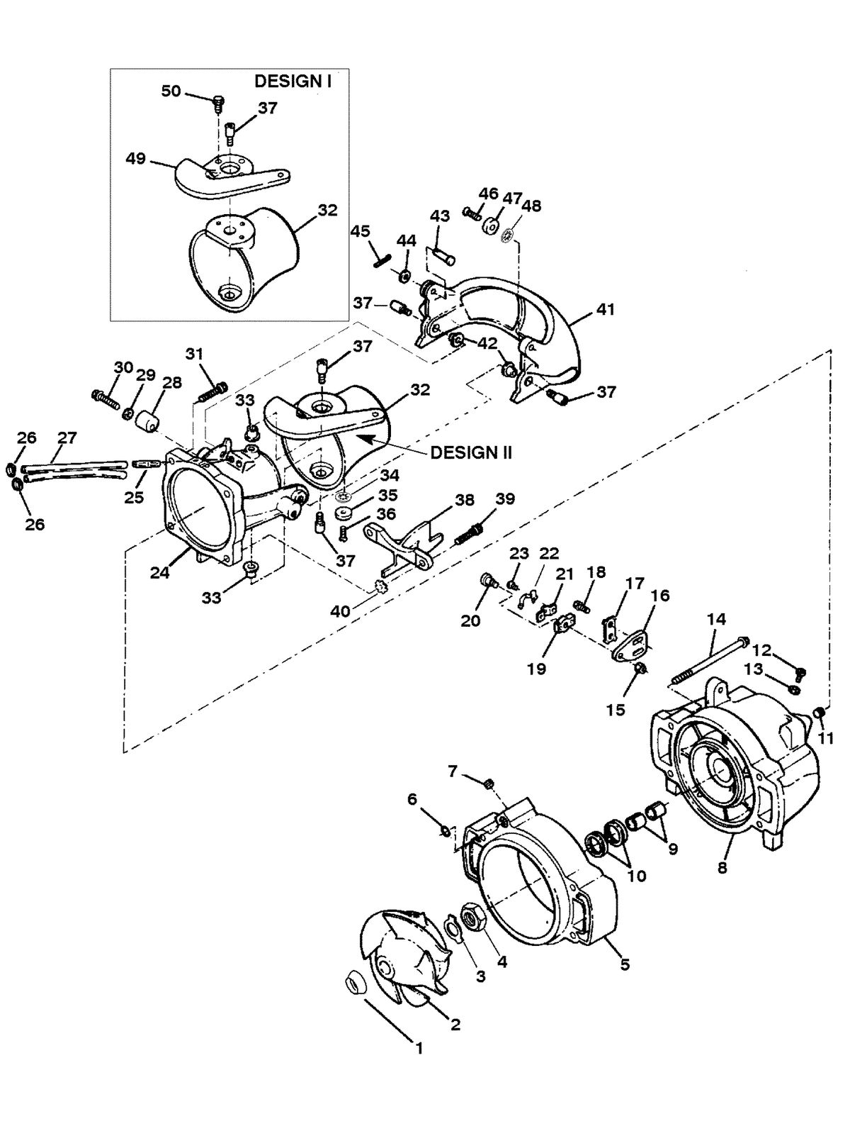SPORTJET SPORT JET 120 XR NOZZLE/RUDDER COMPONENTS
