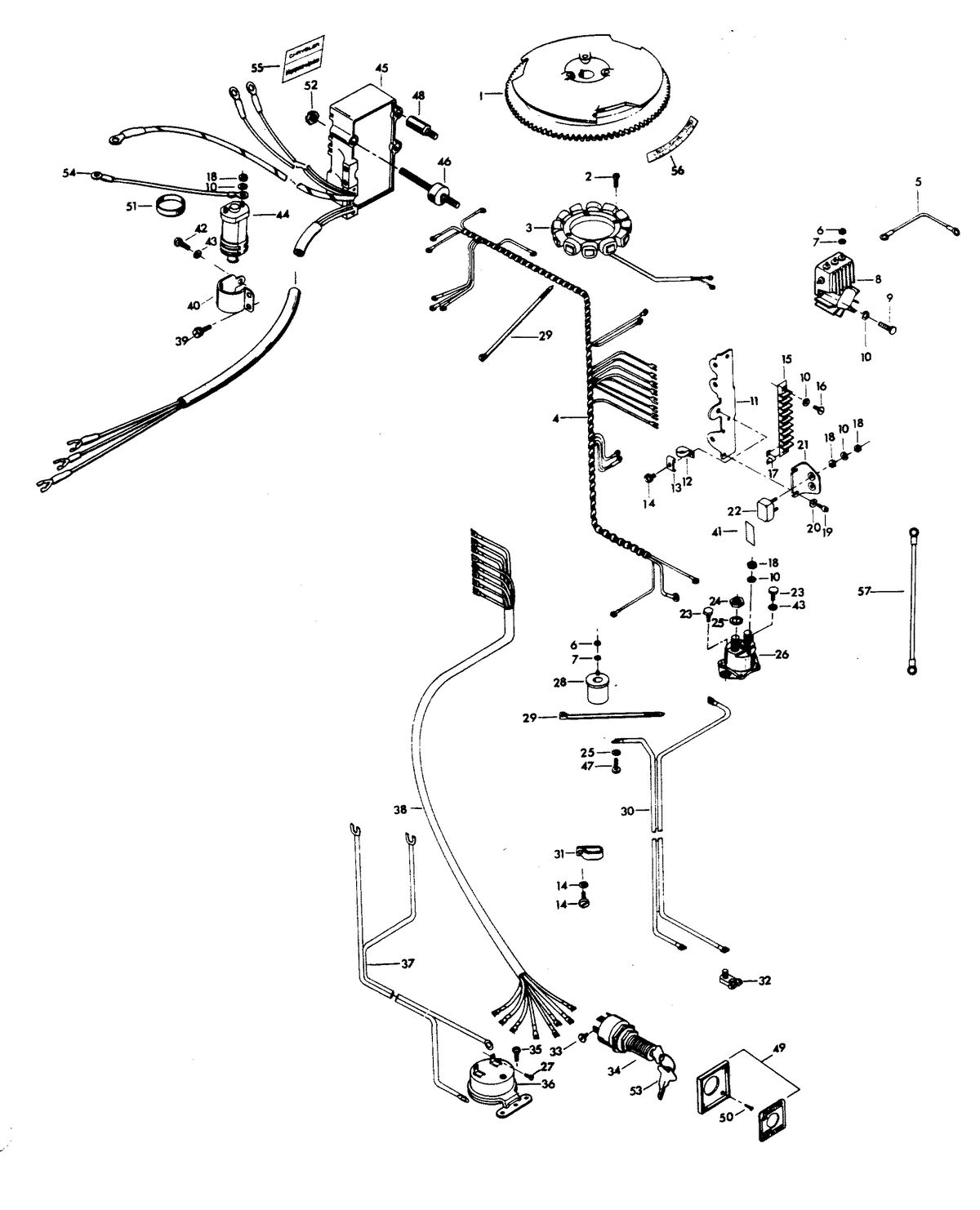 CHRYSLER 115 H.P. ELECTRICAL COMPONENTS