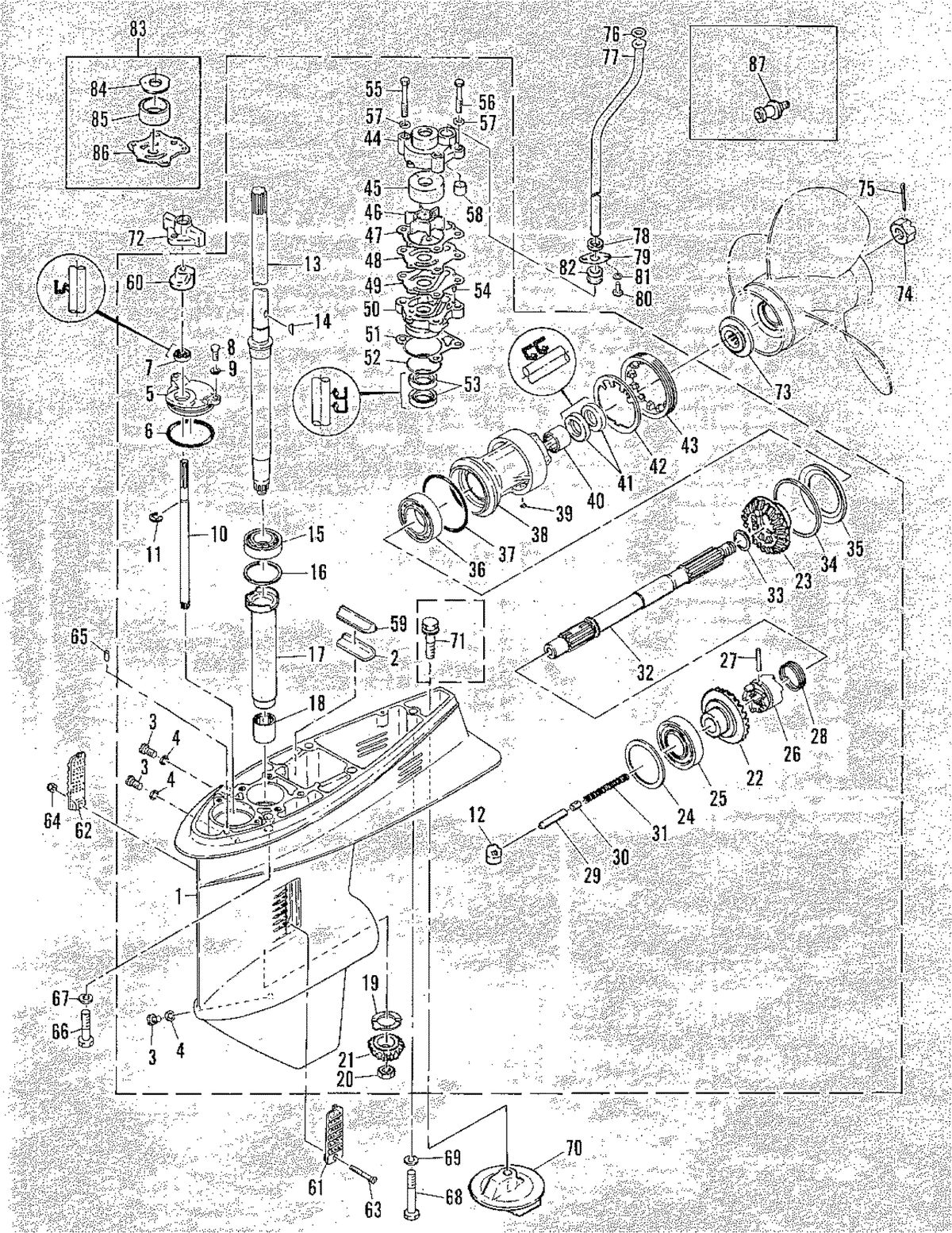 MARINER MARINER 60 GEARHOUSING ASS'Y