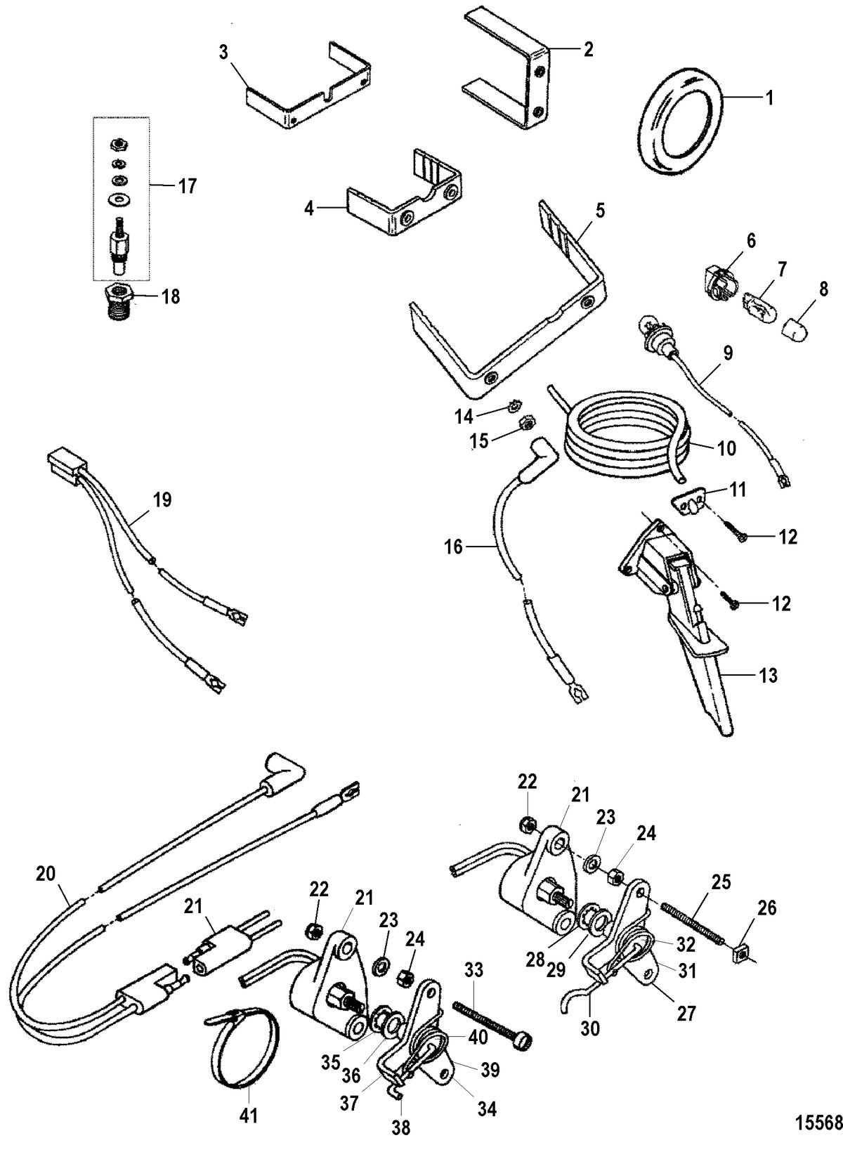 ACCESSORIES INSTRUMENTATION-GAUGES AND COMPONENTS Mounting Hardware(Force Series)