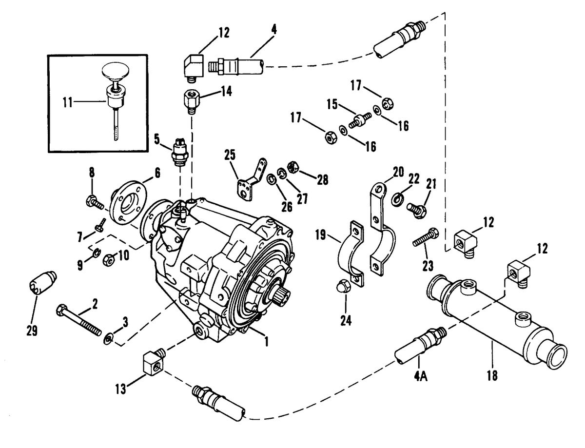 MERCRUISER 454 EFI SKI ENGINE TRANSMISSION AND RELATED PARTS