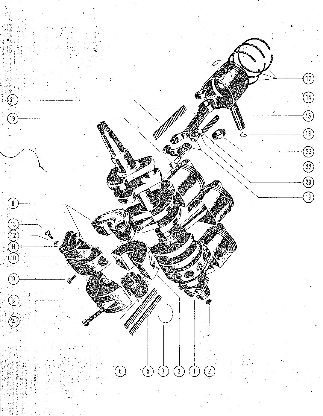 MARK MARK 30H, MARK 55H CRANKSHAFT - PISTONS & CONNECTING RODS