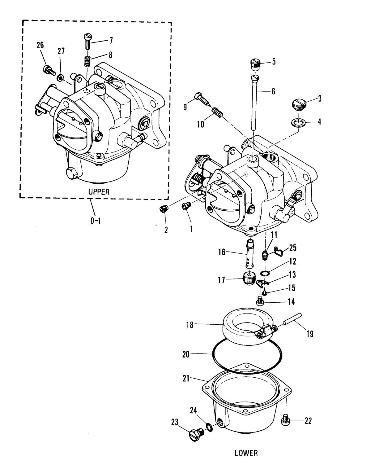 MARINER .48 HORSEPOWER CARBURETOR