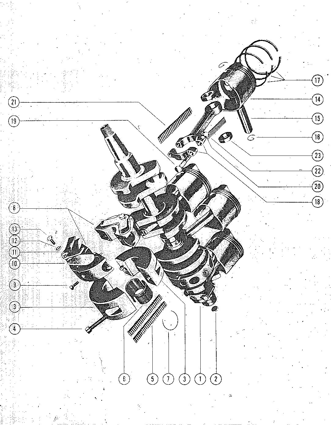 MARK MARK 55 CRANKSHAFT, PISTON AND CONNECTING ROD