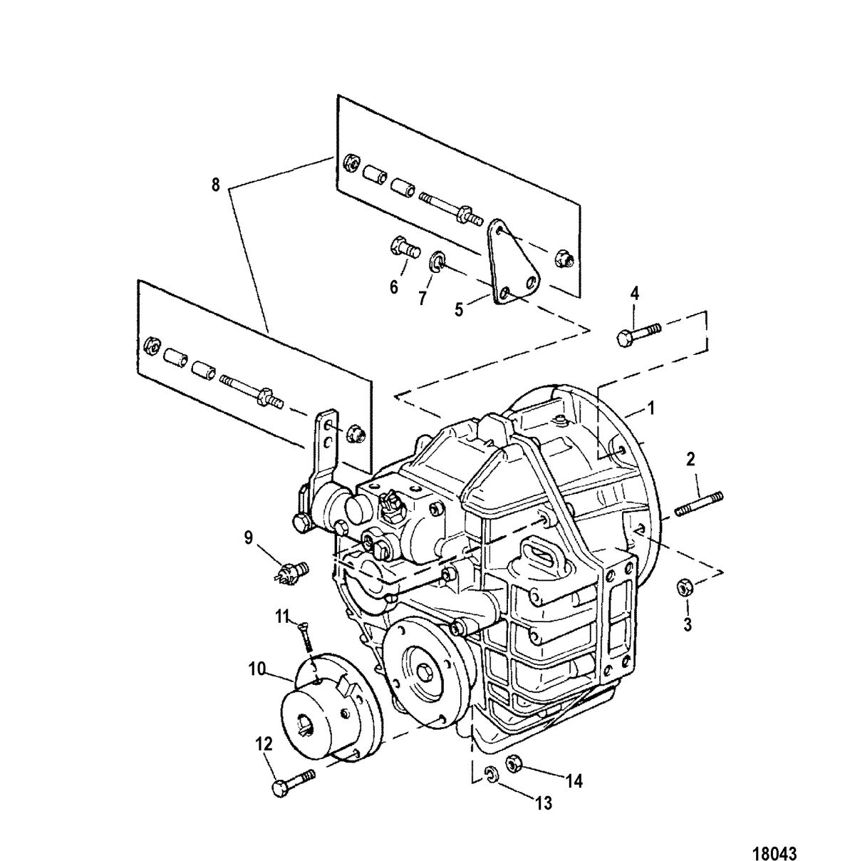 MERCRUISER CUMMINS/MERCRUISER 4.2 UNIFICATION Transmission and Related Parts(INBOARD)