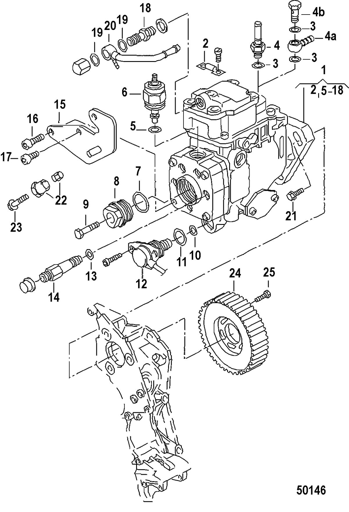 MERCRUISER VW 1.9L INJECTION PUMP