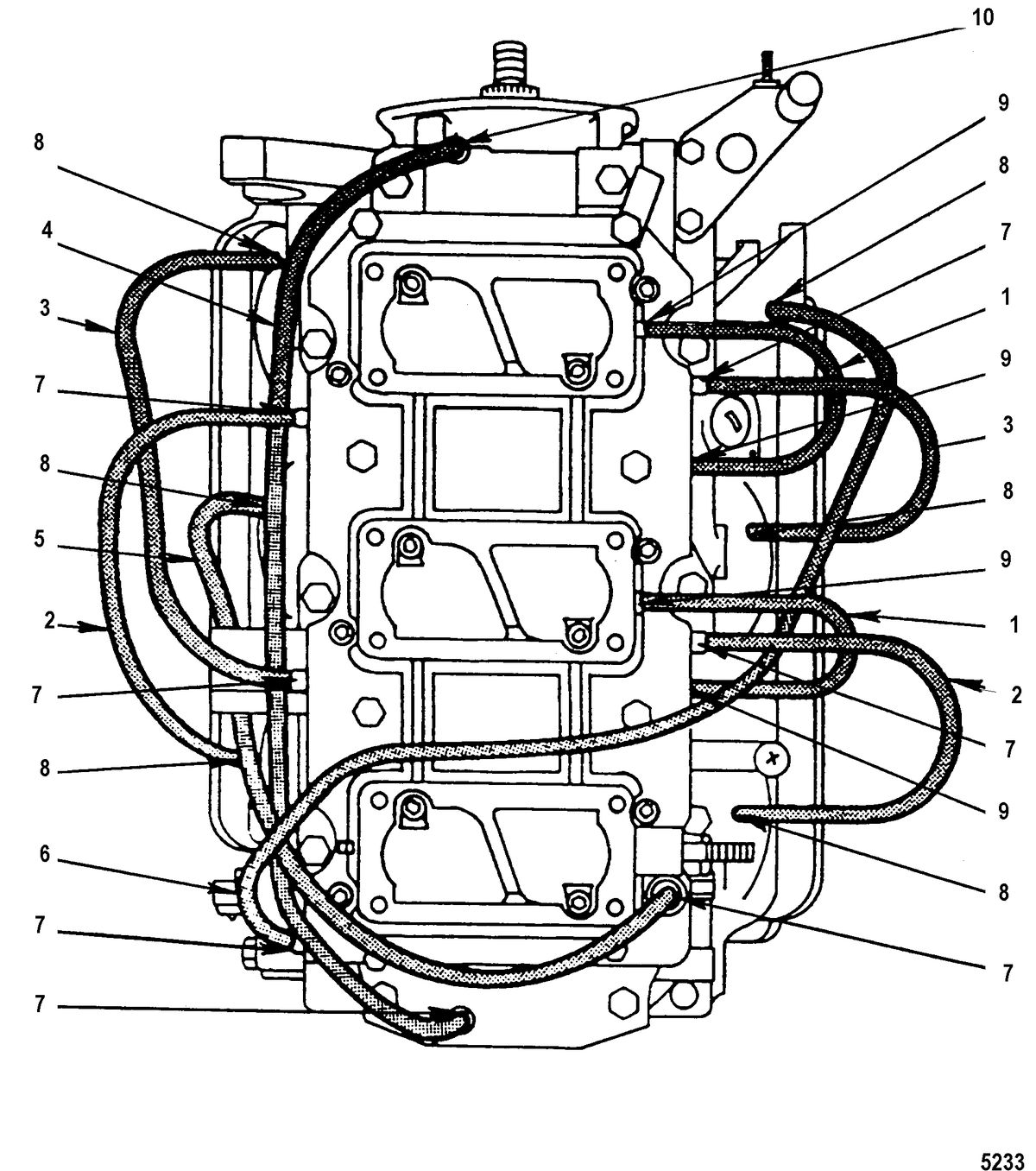 MERCURY/MARINER 135/140/150/200/XR6/MAGNUM III/140JET (2.5L)(CARB) Bleed System