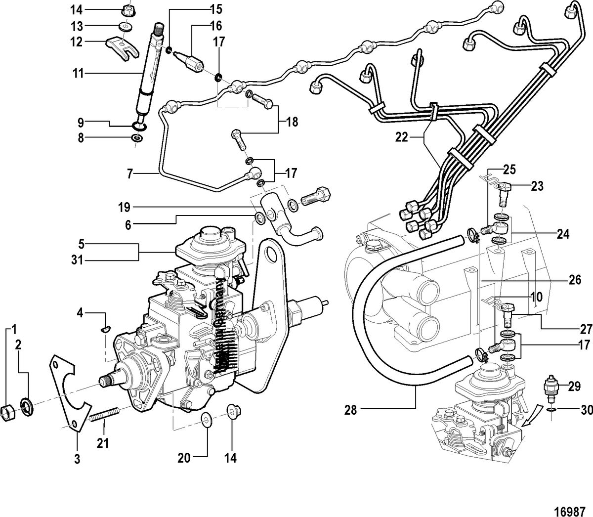 MERCRUISER CUMMINS/MERCRUISER 4.2 UNIFICATION Fuel Injection(All Mechanical Engines)