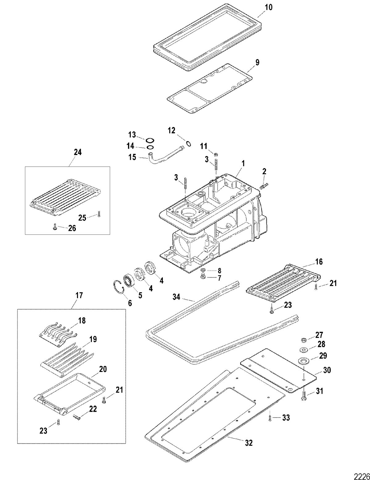 SPORTJET 200 DFI JET DRIVE Jet Drive Housing Components