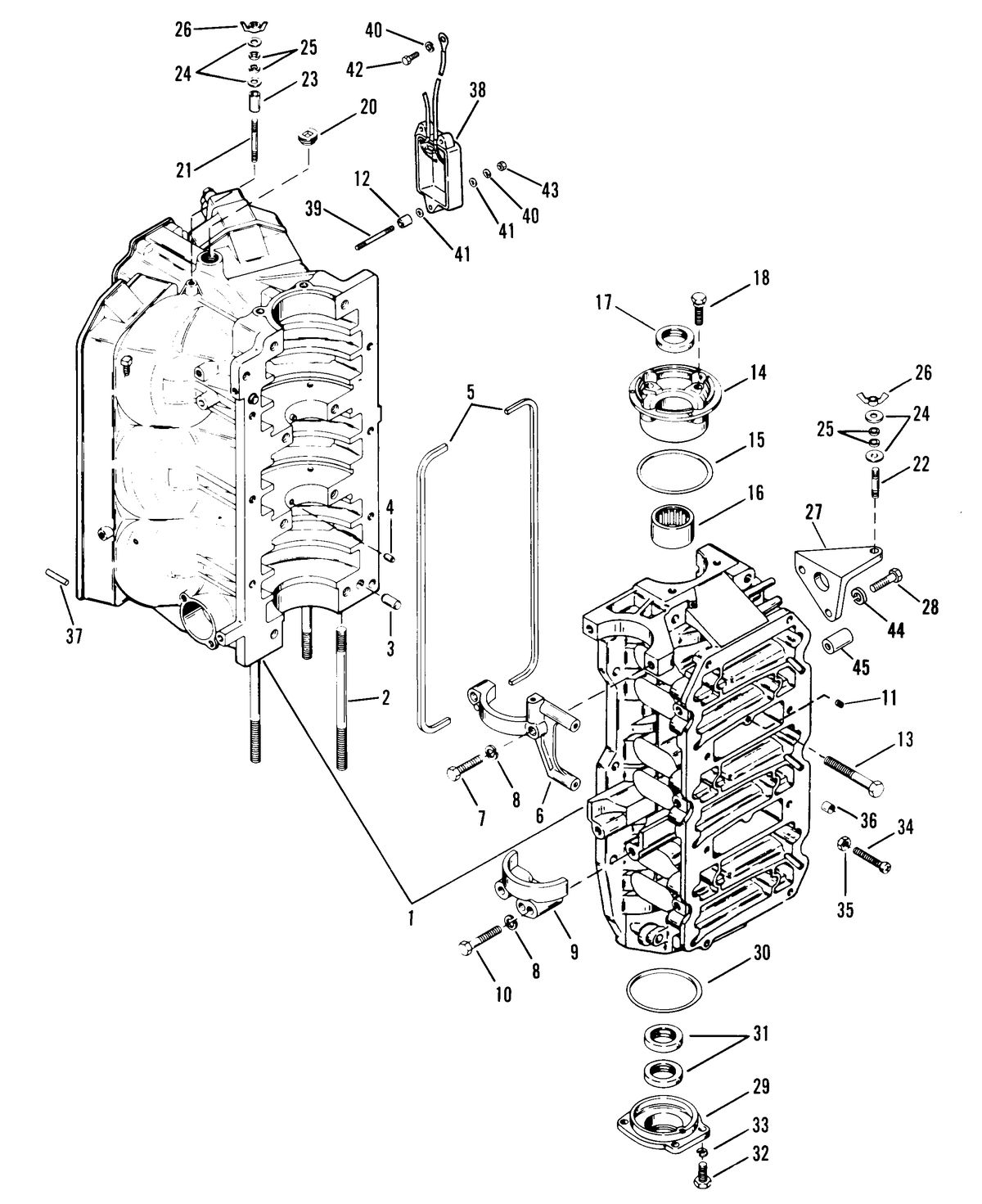 RACE OUTBOARD MOD - VP (EFI) CYLINDER BLOCK AND END CAPS