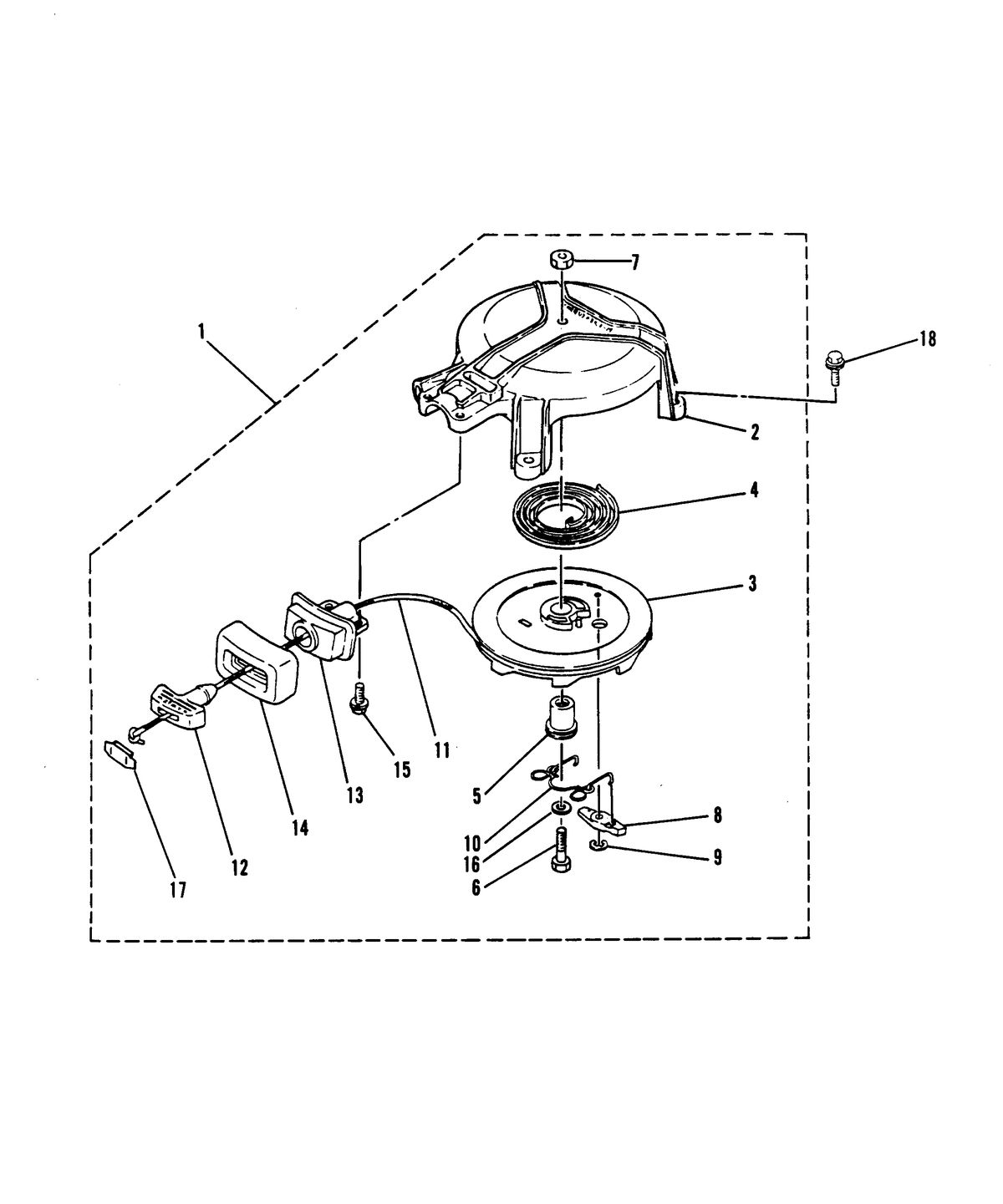 MARINER 4 H.P. RECOIL STARTER