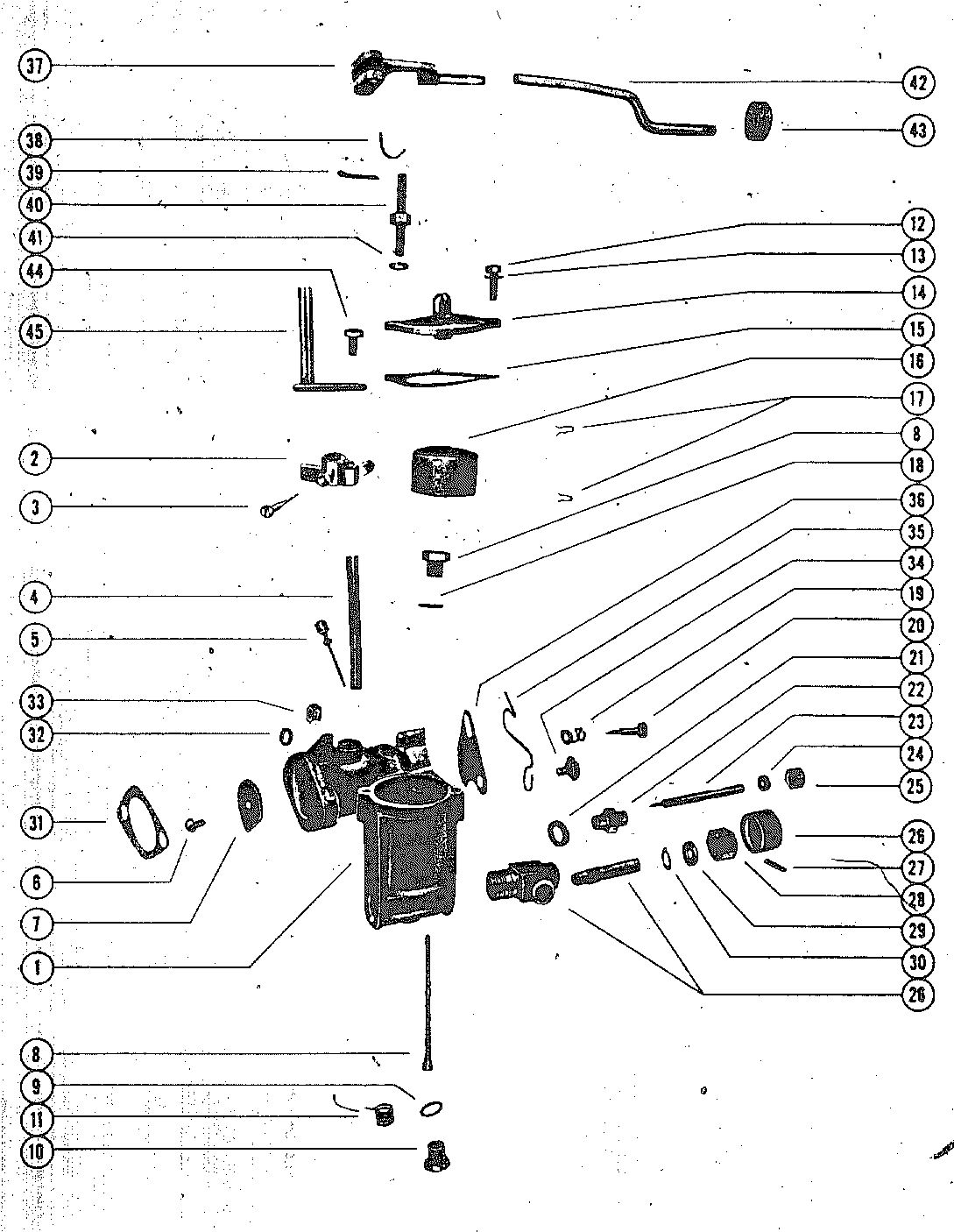 MARK KE7, KF7, KG7, KG4 CARBURETOR ASSEMBLY