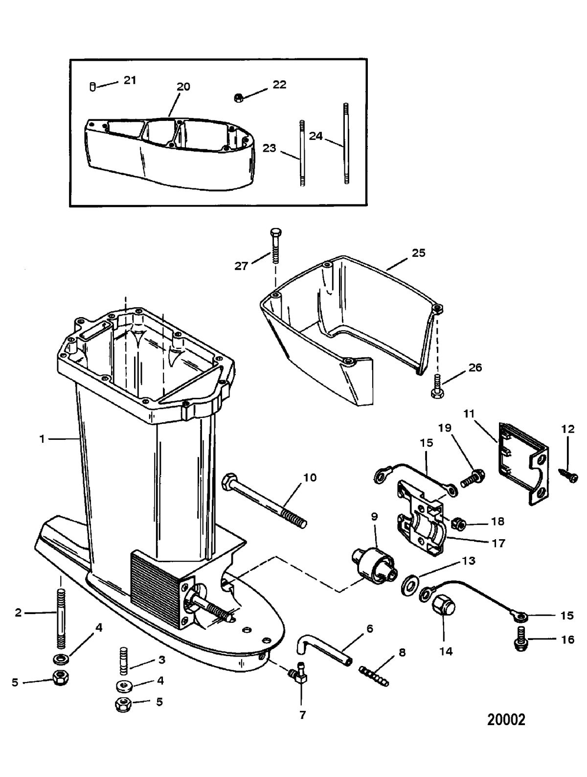 FORCE FORCE 90 H.P. Driveshaft Housing