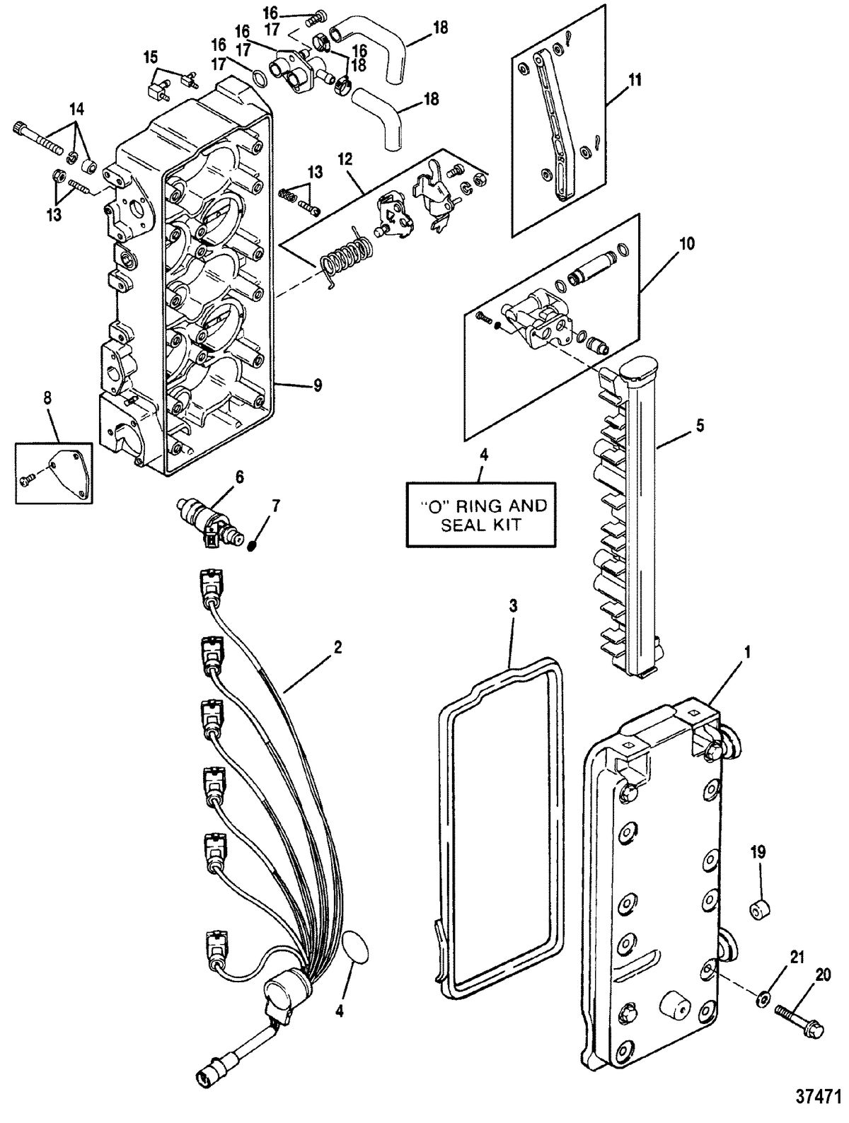 MERCURY/MARINER 150/175/200 (EFI) FUEL MANAGEMENT SYSTEM(HOUSING)