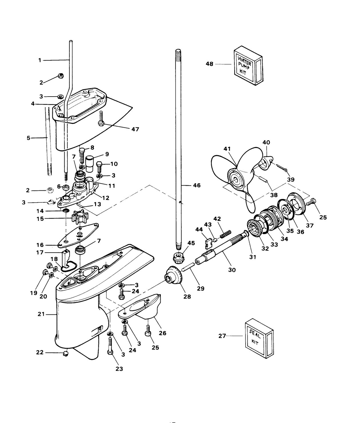 CHRYSLER 7.5 HP GEAR HOUSING