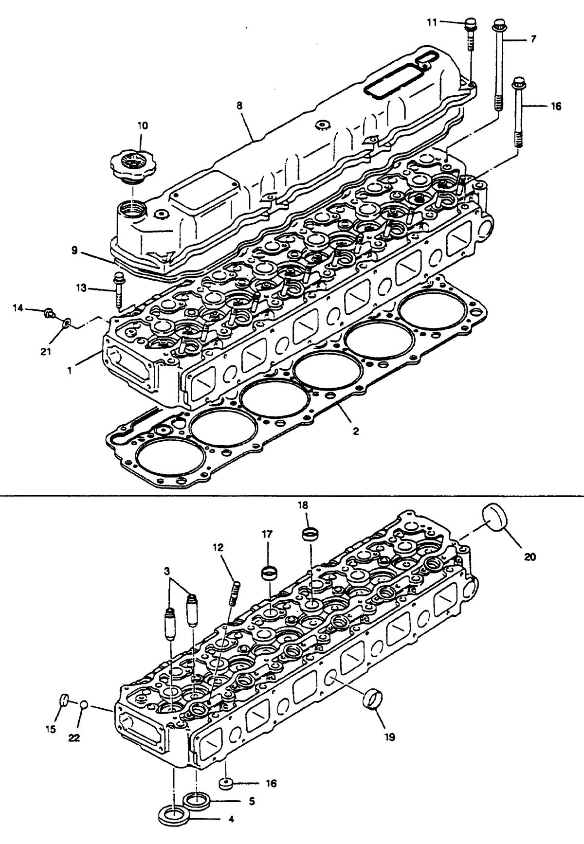 MERCRUISER HINO DIESEL 250 H.P. CYLINDER HEAD