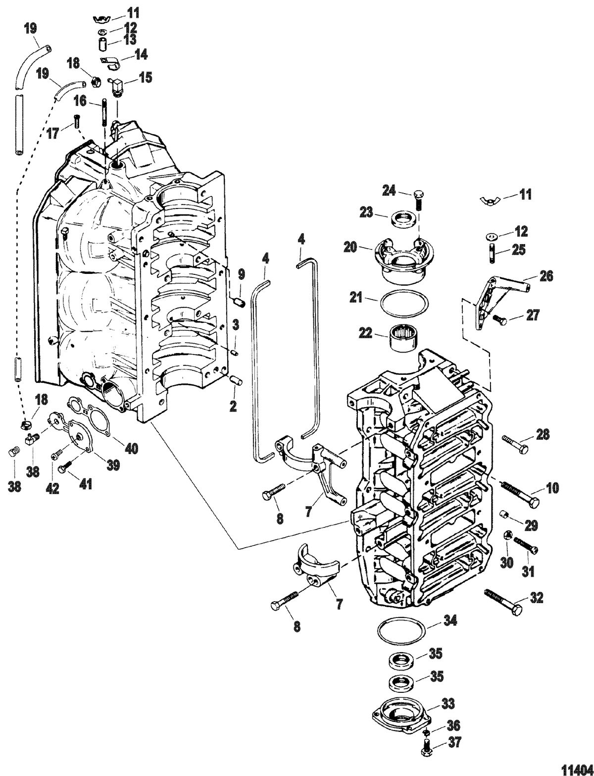 SPORTJET 175XR2 JET DRIVE Cylinder Block Assembly