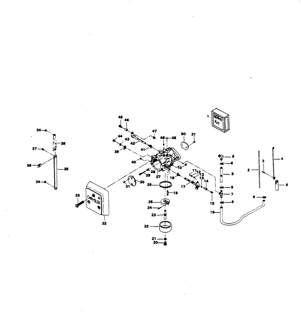 CHRYSLER 140 H.P. CARBURETOR