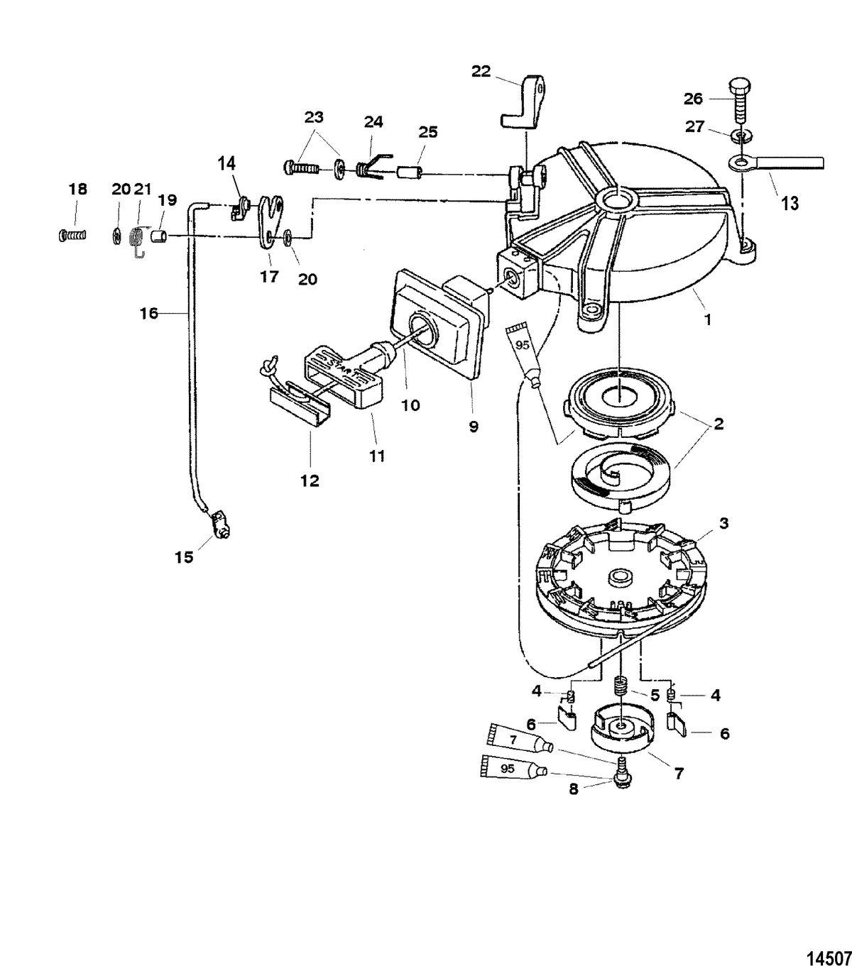 MERCURY/MARINER 4/5/6 4-STROKE Recoil Starter