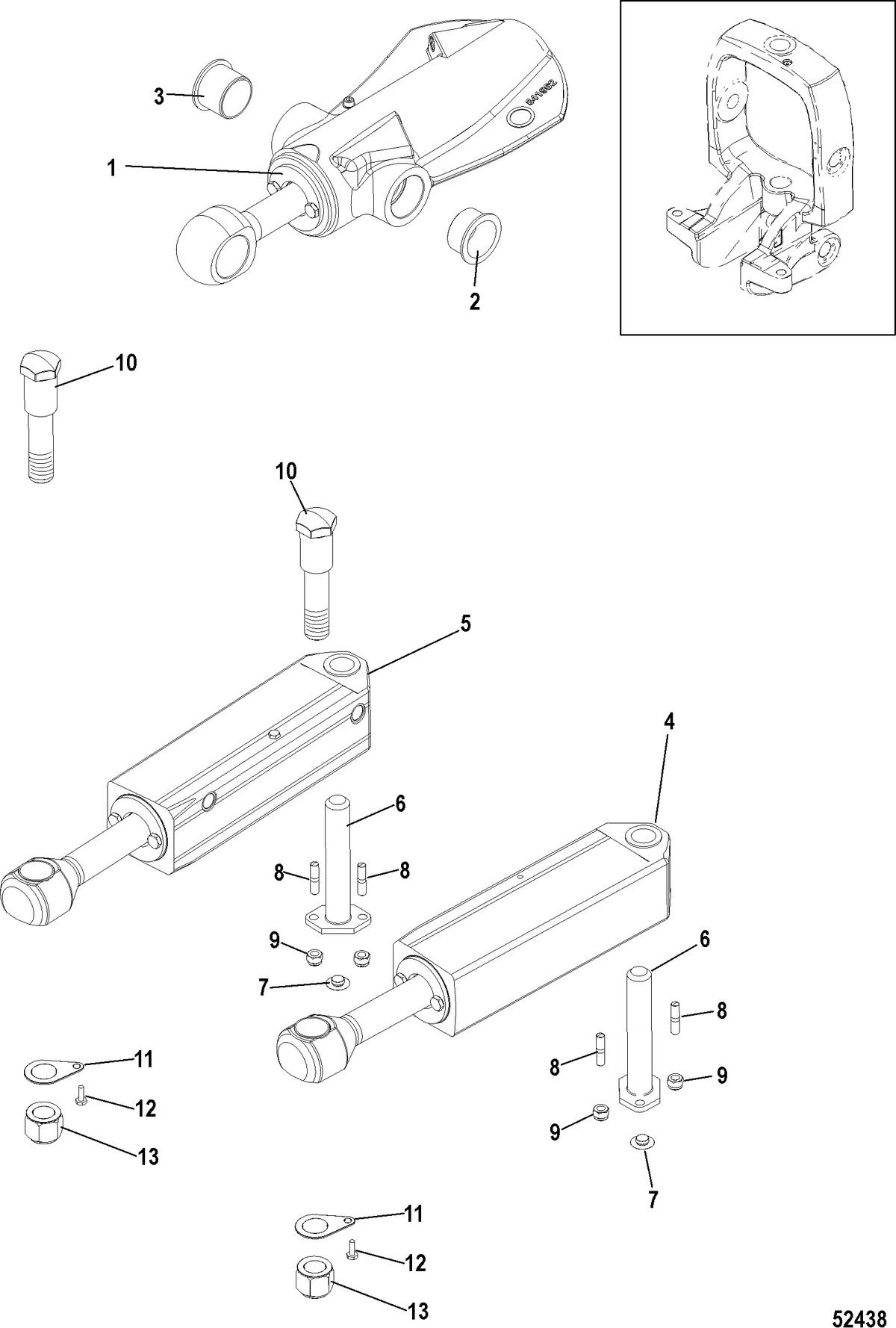 RACE STERNDRIVE M8 DRIVE AND M SERIES TRANSOM Trim and Steering Cylinders
