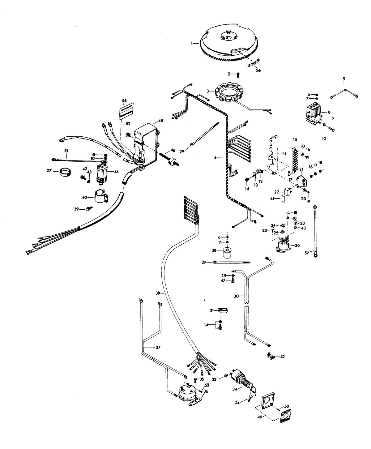 CHRYSLER 75 H.P. ELECTRICAL COMPONENTS