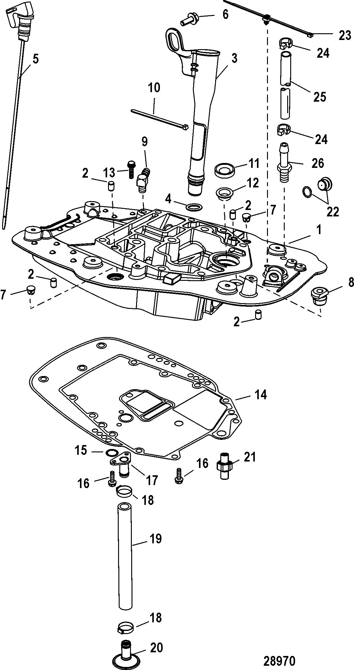 MERCURY/MARINER 30/40 EFI 4-STROKE (3 CYLINDER) Adaptor Plate