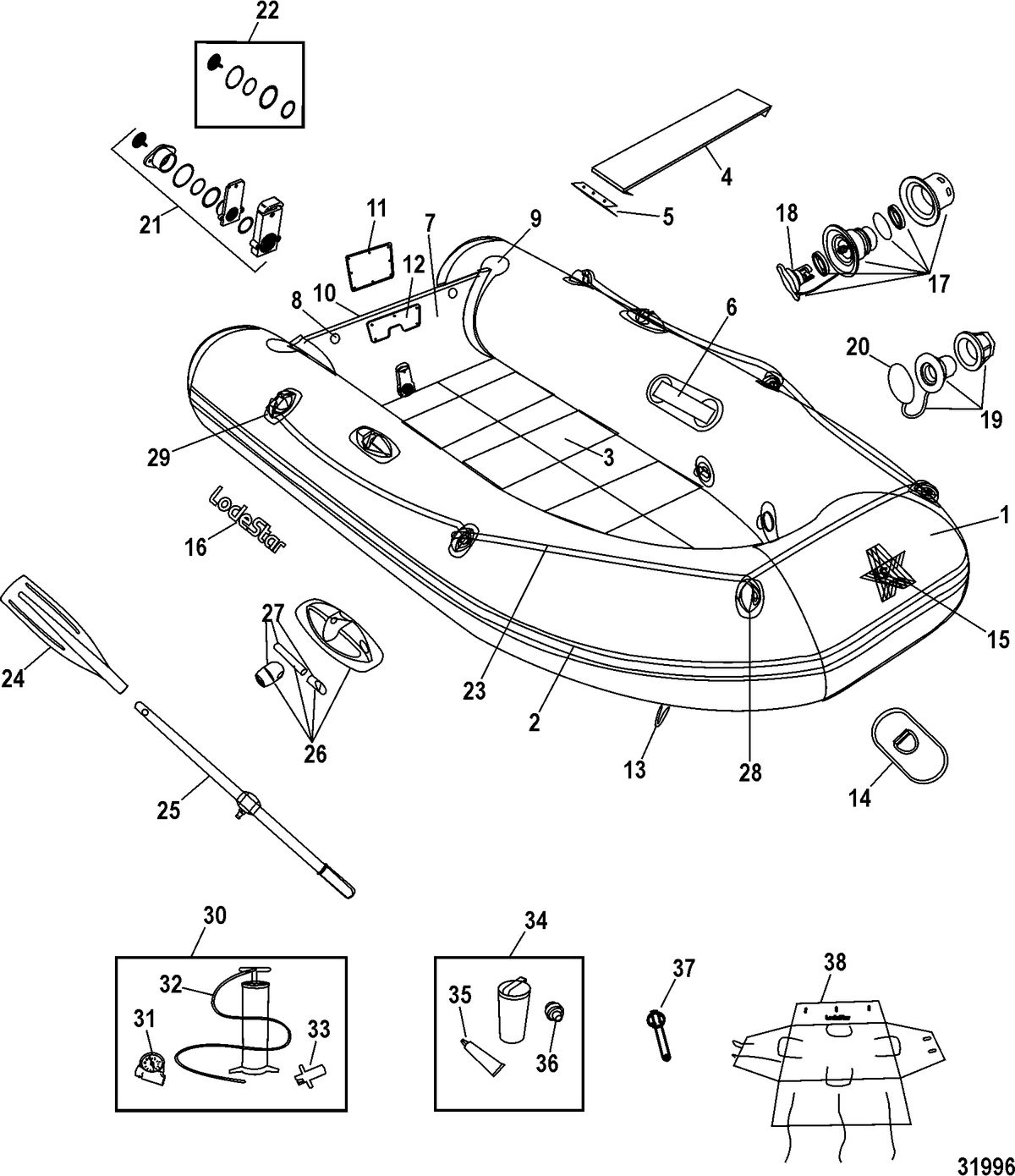 INFLATABLES LODESTAR Quick Roller Models(195 / 250)