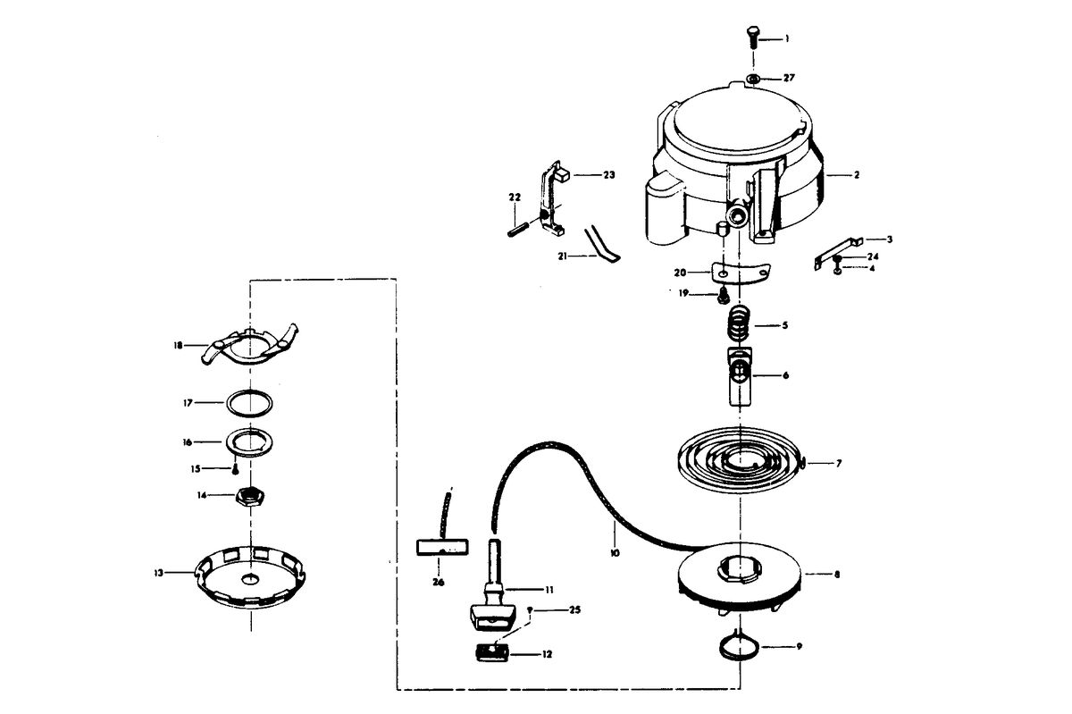 CHRYSLER 35 H.P. HAND STARTER