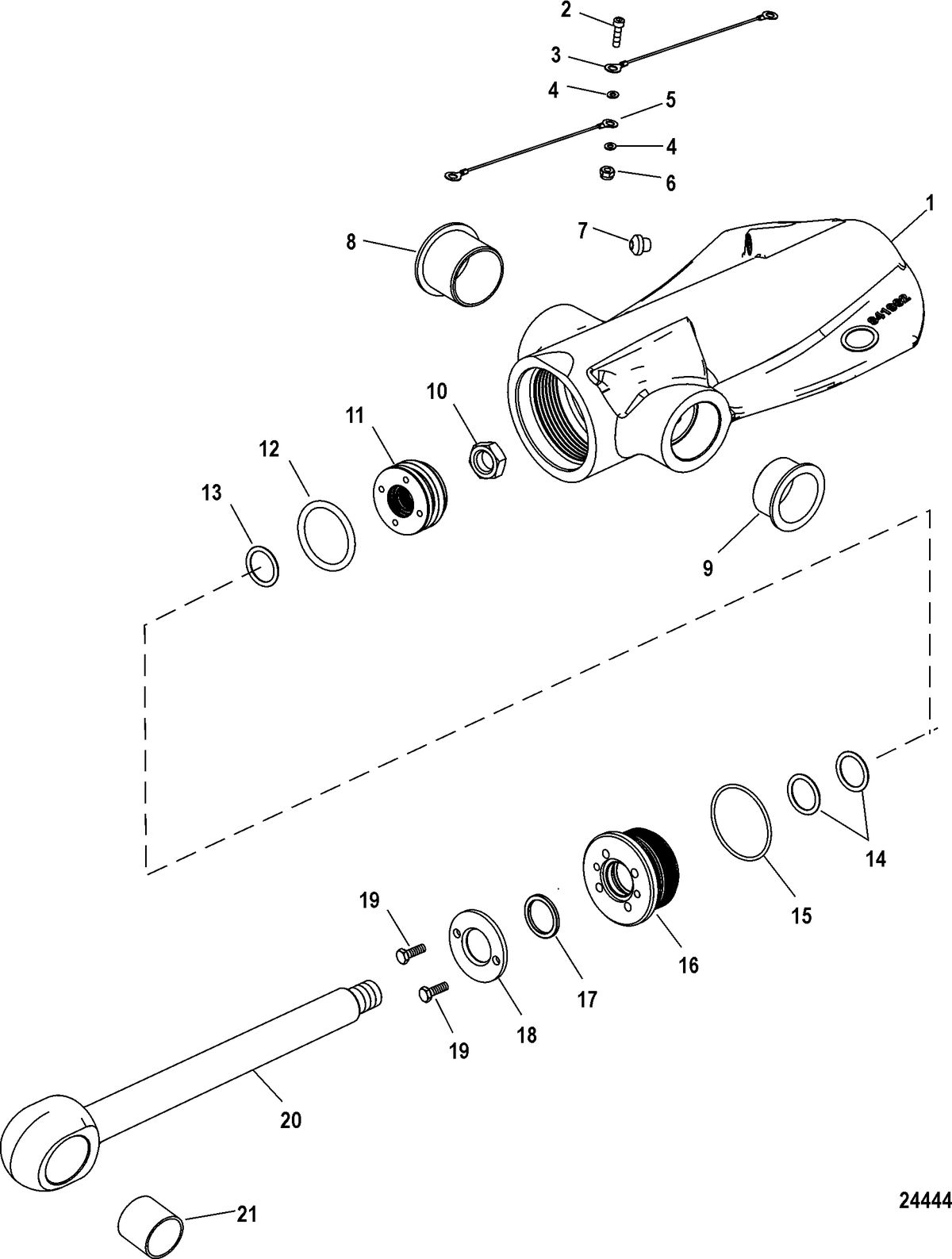 RACE STERNDRIVE NXT1 DRIVE AND TRANSOM Trim Cylinder Components